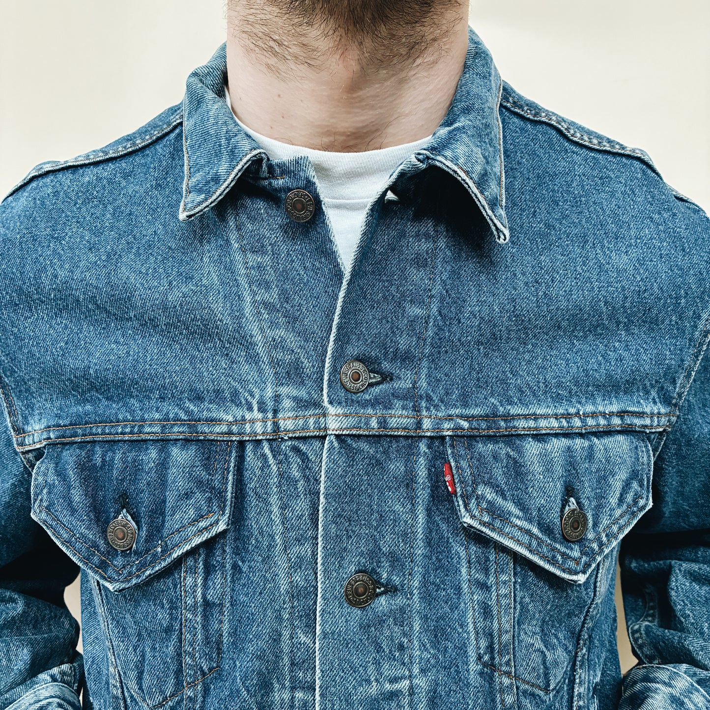 80s USA - LEVIS TYPE 3 DENIM JACKET - XL