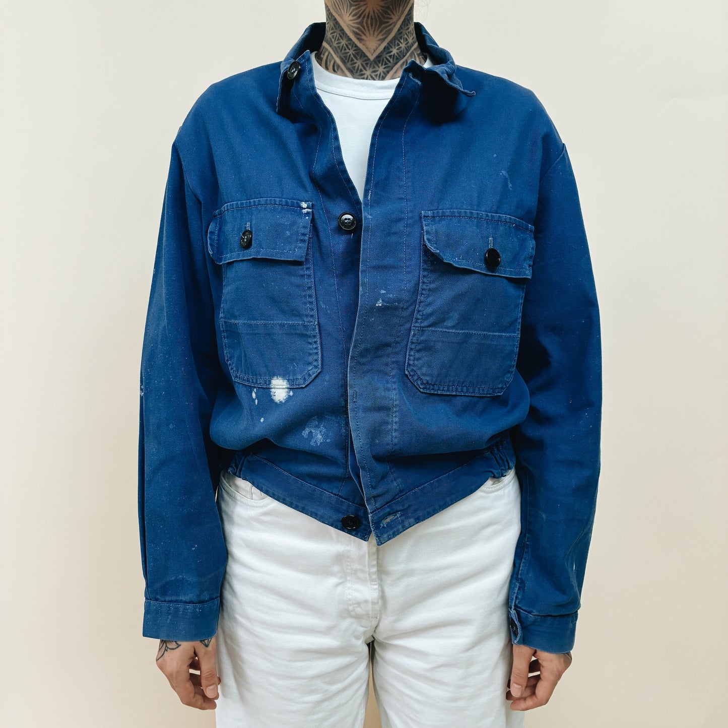 80s FRANCE - WORK JACKET - M