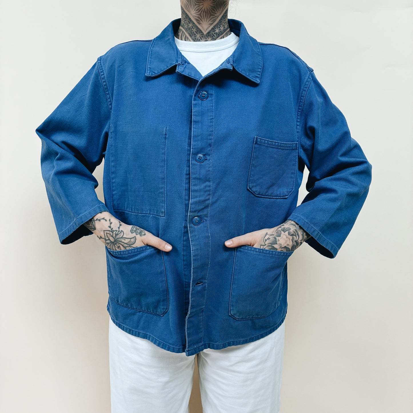 70-80s FRANCE - WORK JACKET - M
