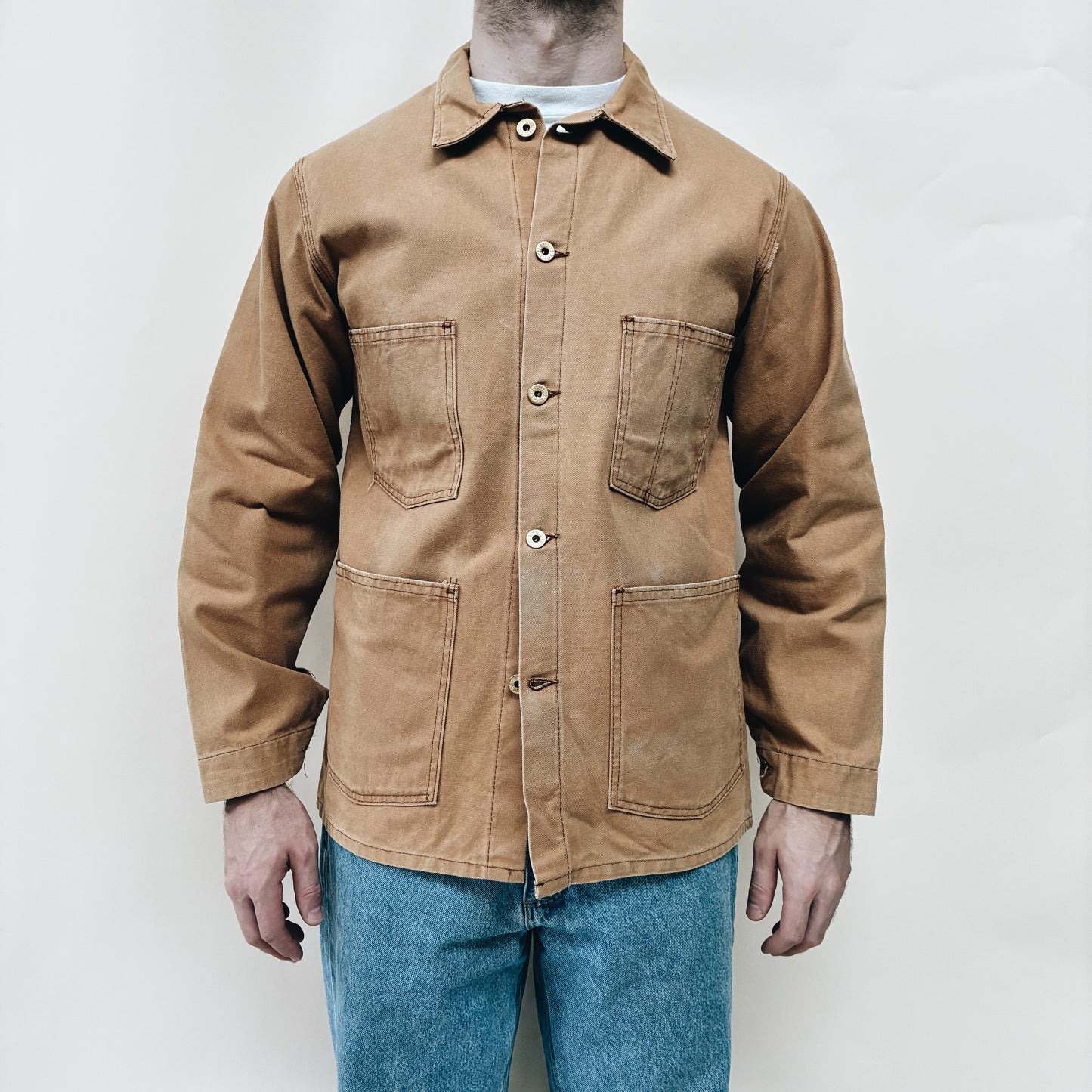 70s USA - UNIVERSAL OVERALL CHORE JACKET - L