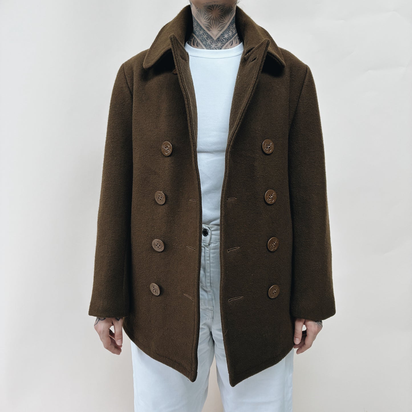 80s CANADA - DURO JAC by SCHOTT PEA COAT JACKET - S