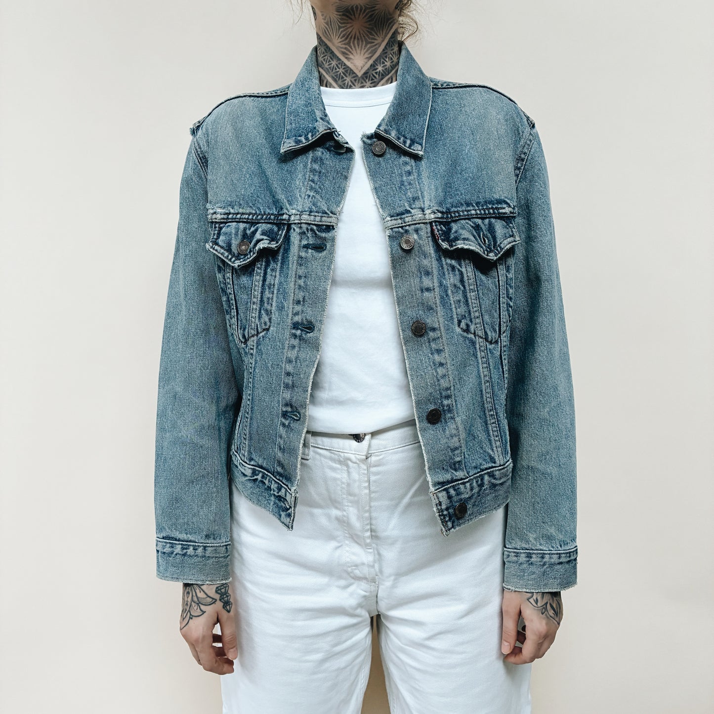 90s CANADA - WOMENS LEVIS TYPE 3 DENIM JACKET - M