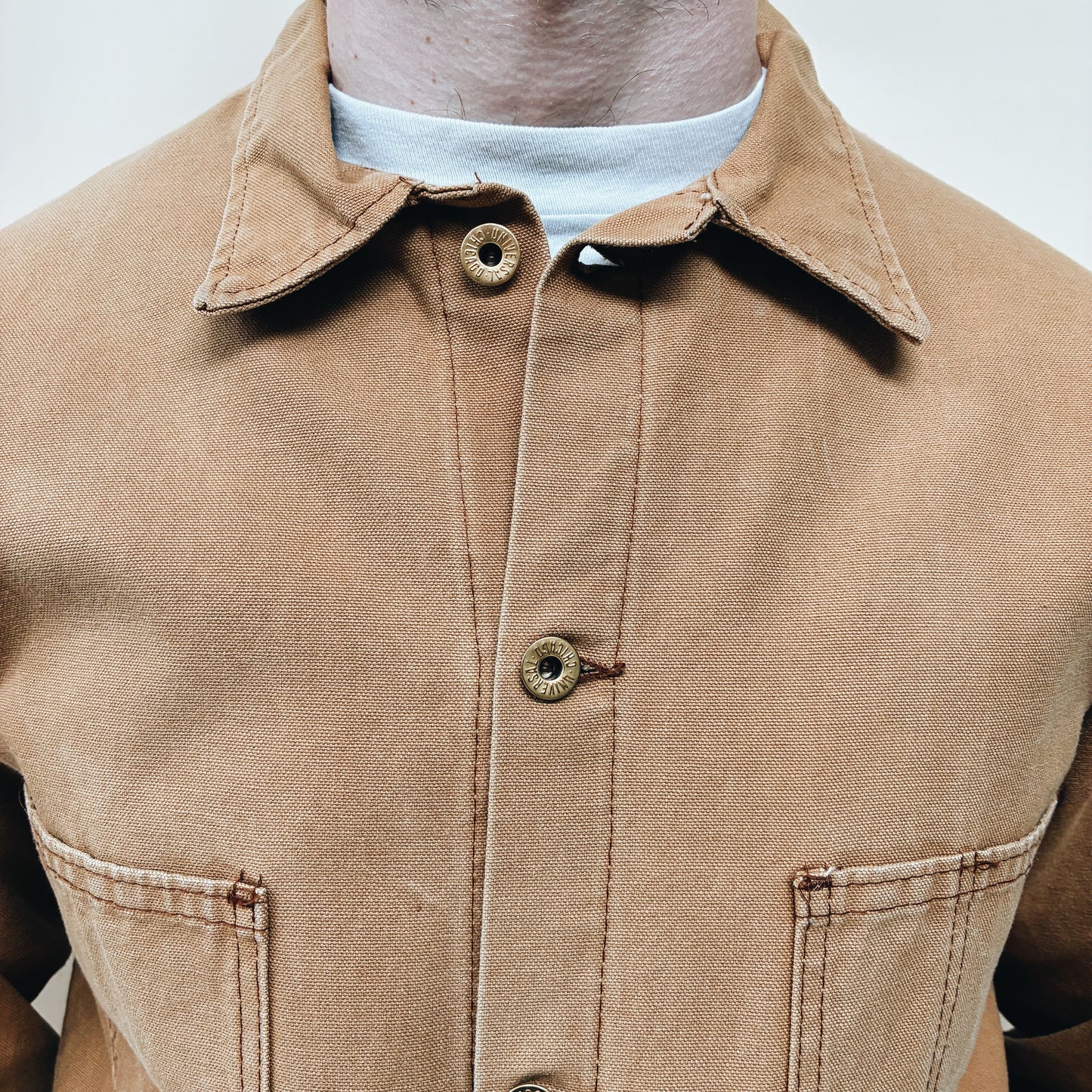 70s USA - UNIVERSAL OVERALL CHORE JACKET - L