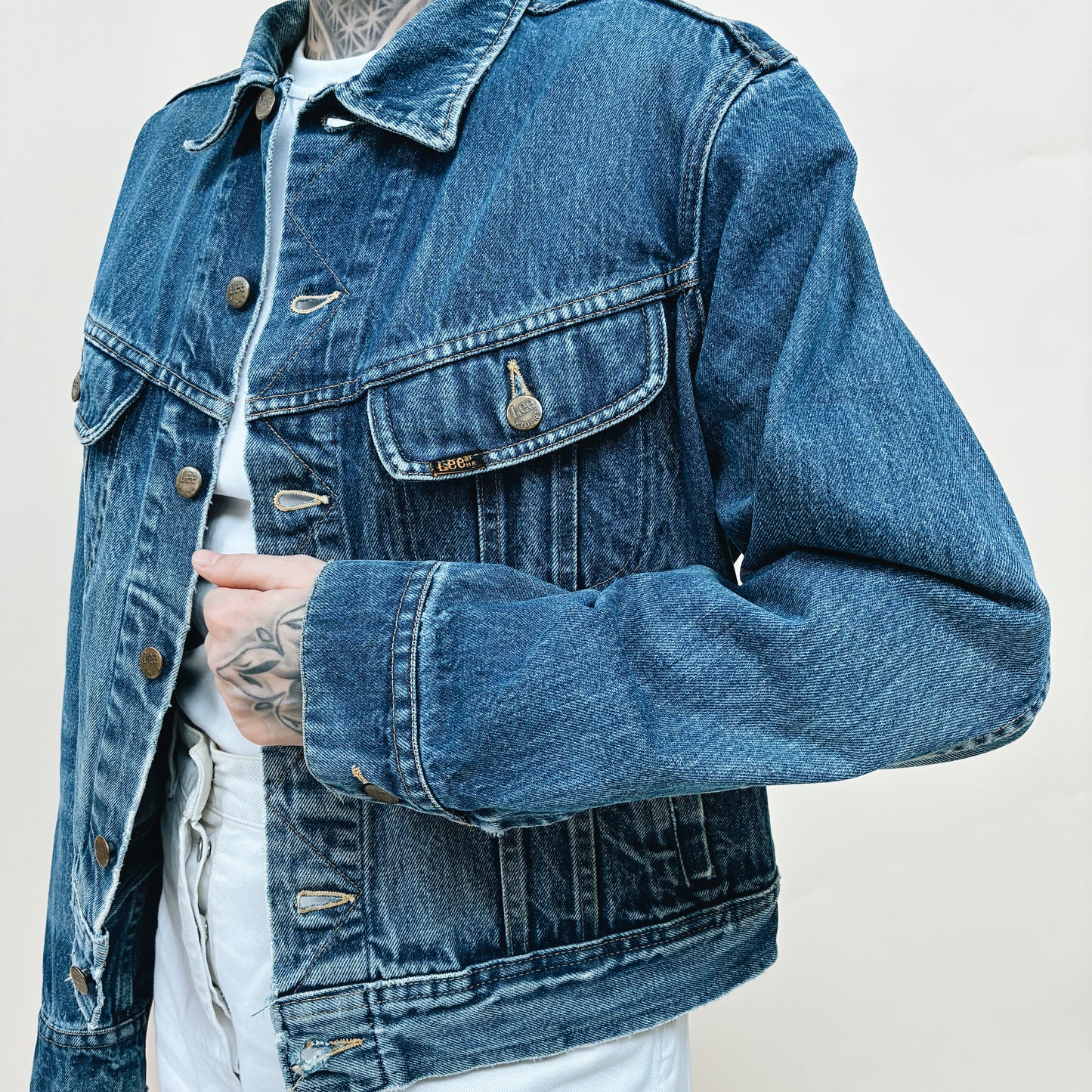 90s USA - LEE RIDERS DENIM JACKET - L
