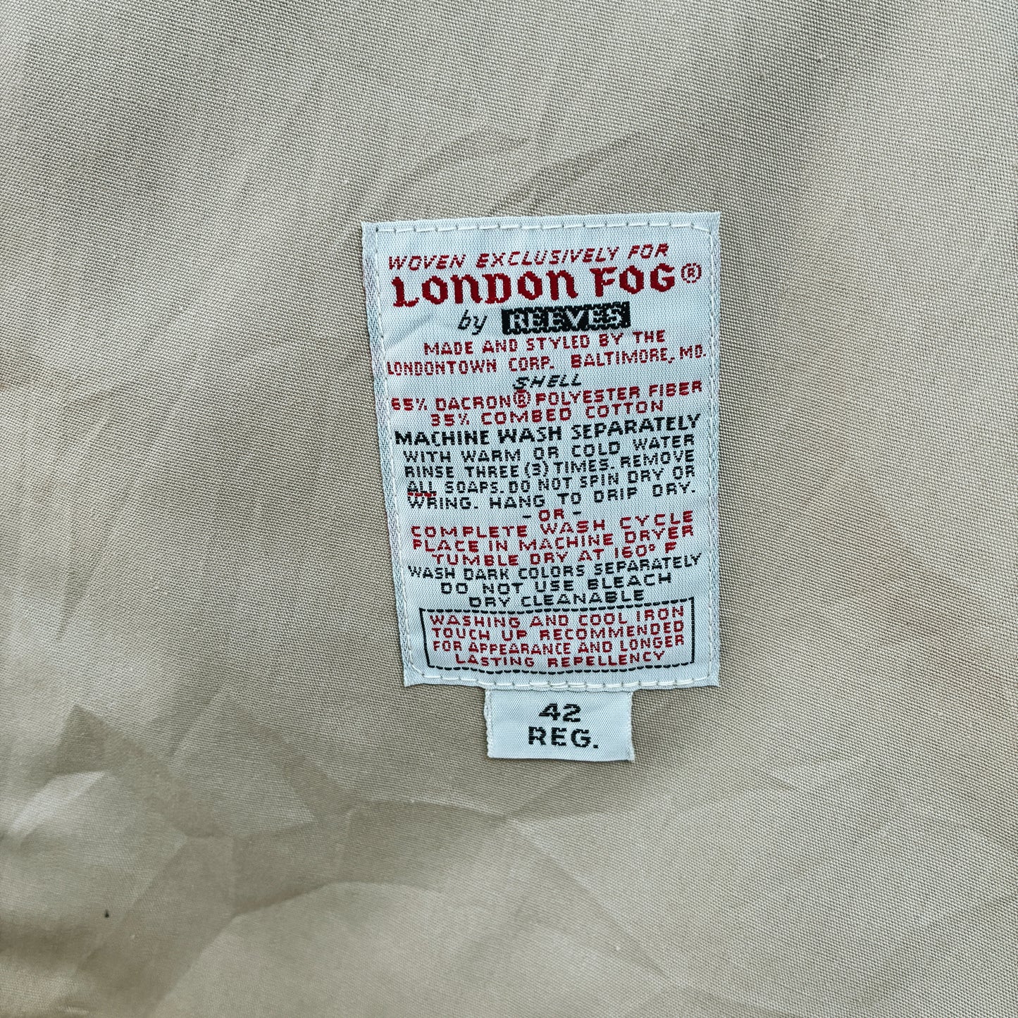 70s USA - LONDON FOG SWING JACKET - L