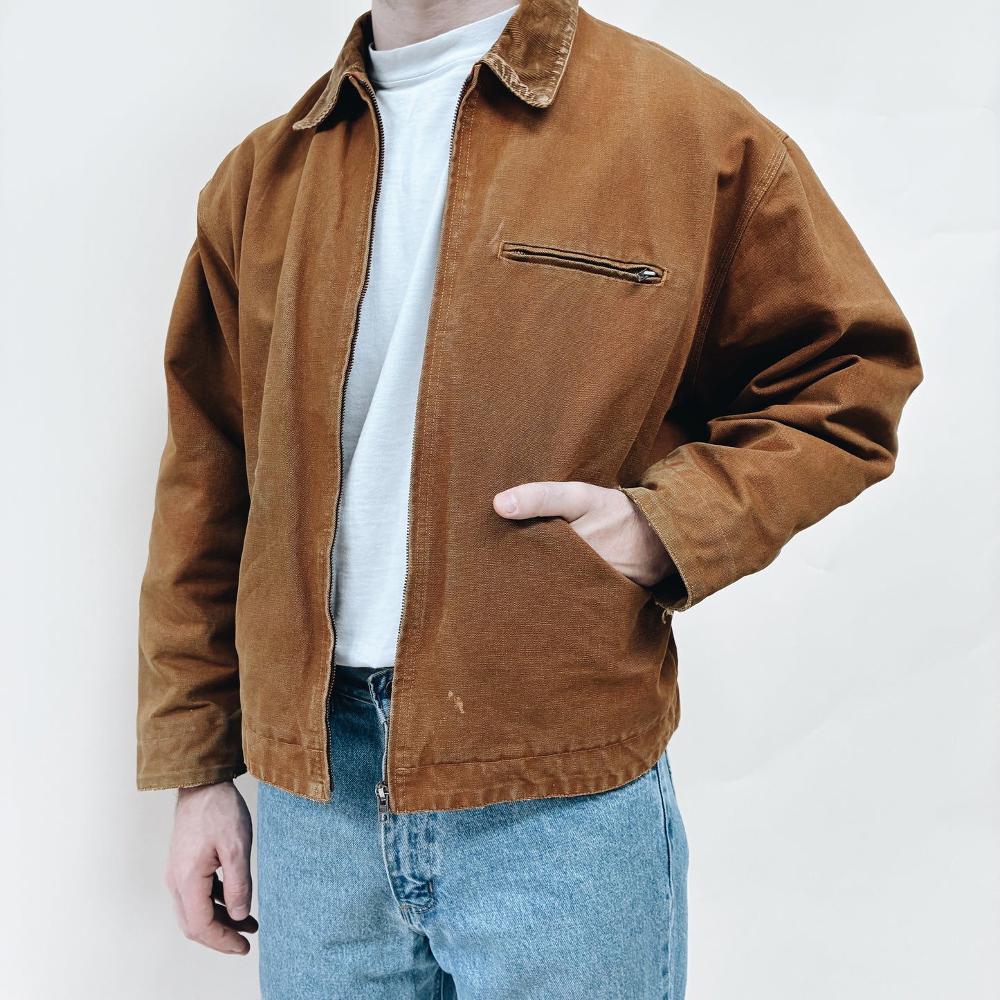 80s - FRANCE DES L’HORIZON CANVAS WORK JACKET - XL