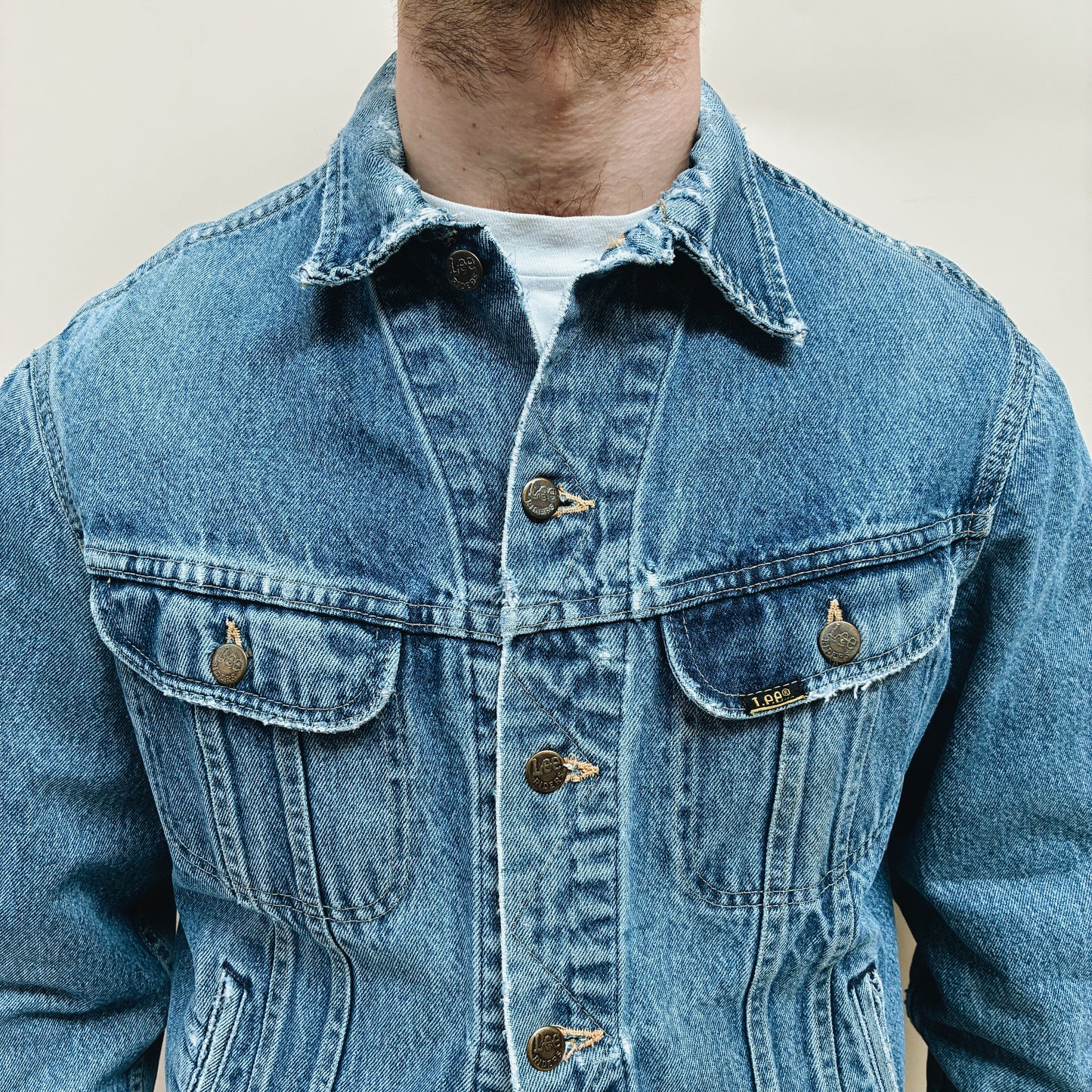 70s USA - LEE RIDERS DENIM JACKET - L