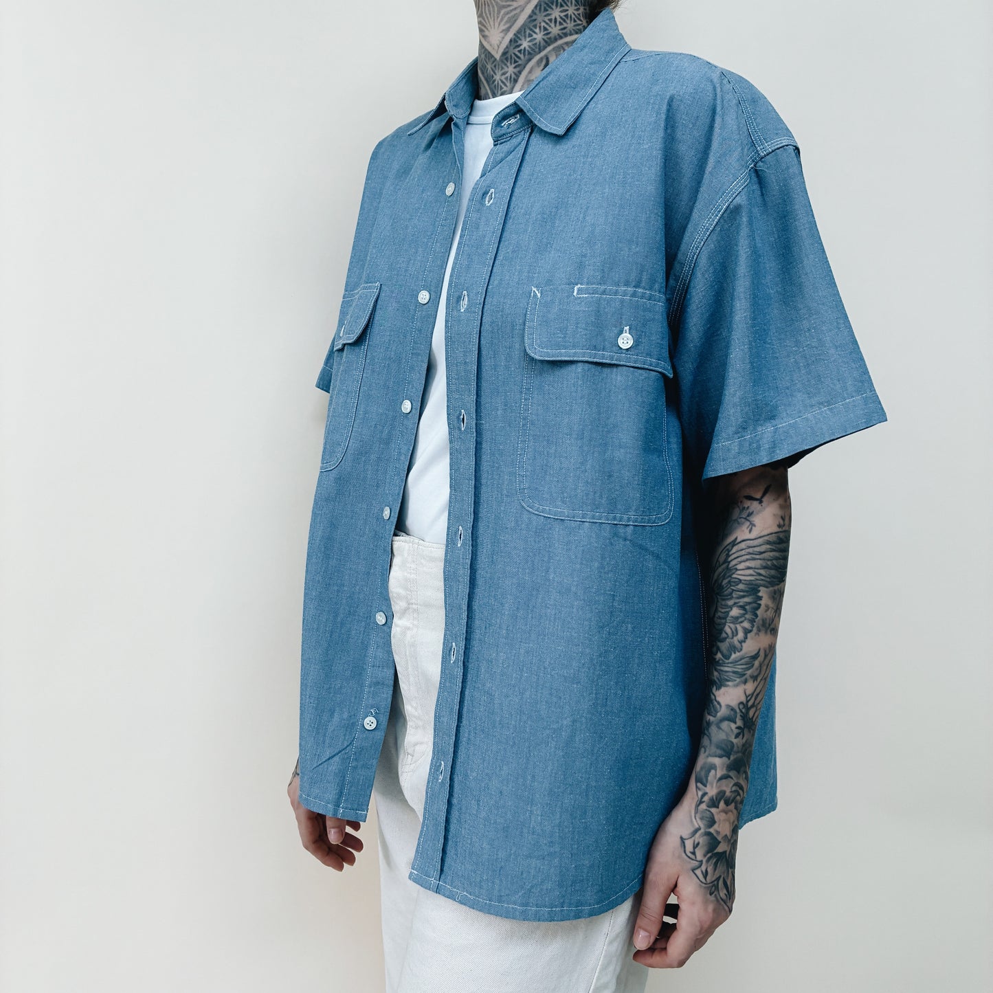 00s RUS - BIG SMITH SHORT SLEEVE SHIRT - L