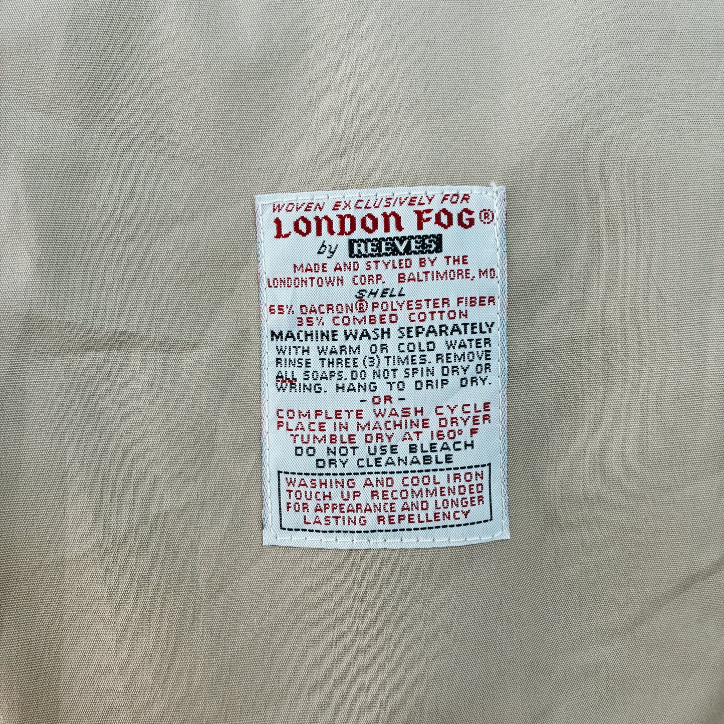 70s USA - LONDON FOG SWING JACKET - M