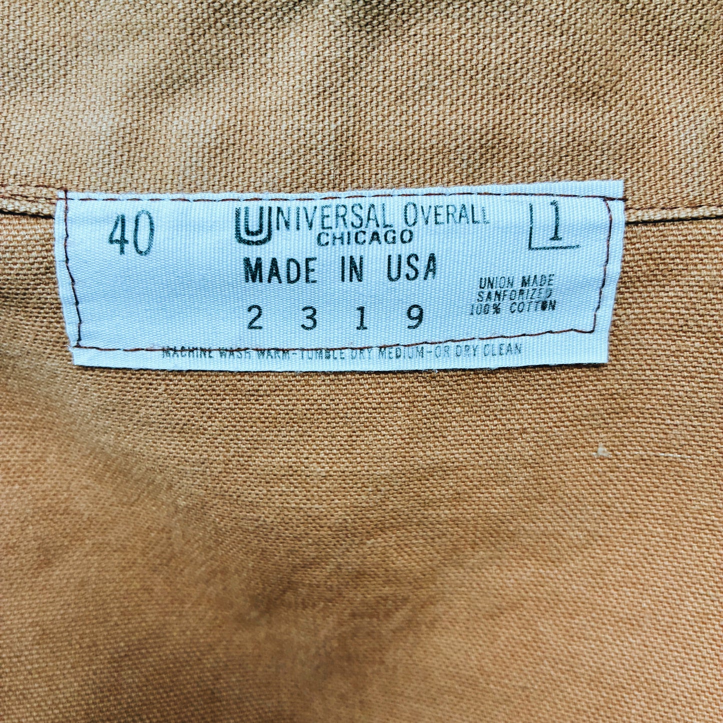 70s USA - UNIVERSAL OVERALL CHORE JACKET - L
