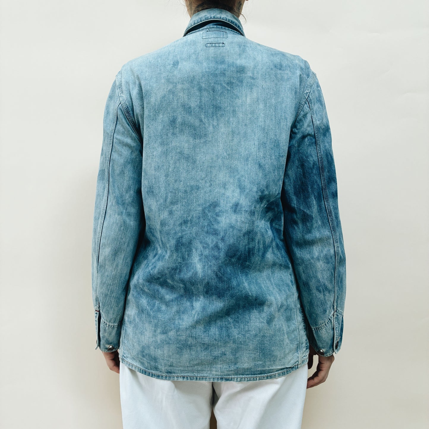 90s JAPAN - BLUE BLUE DENIM CHORE JACKET - M/L