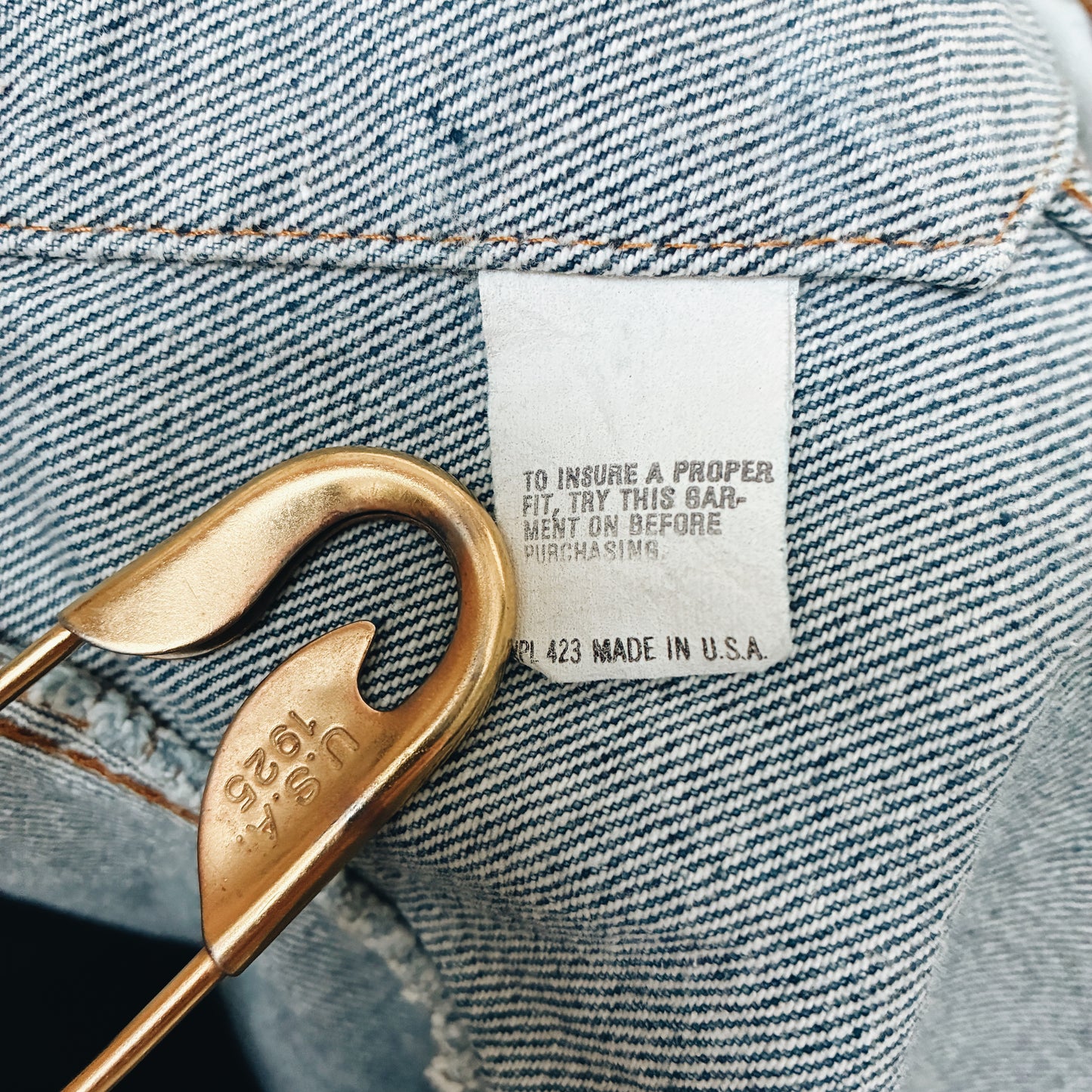 80s USA - LEVIS TYPE 3 DENIM JACKET - XL
