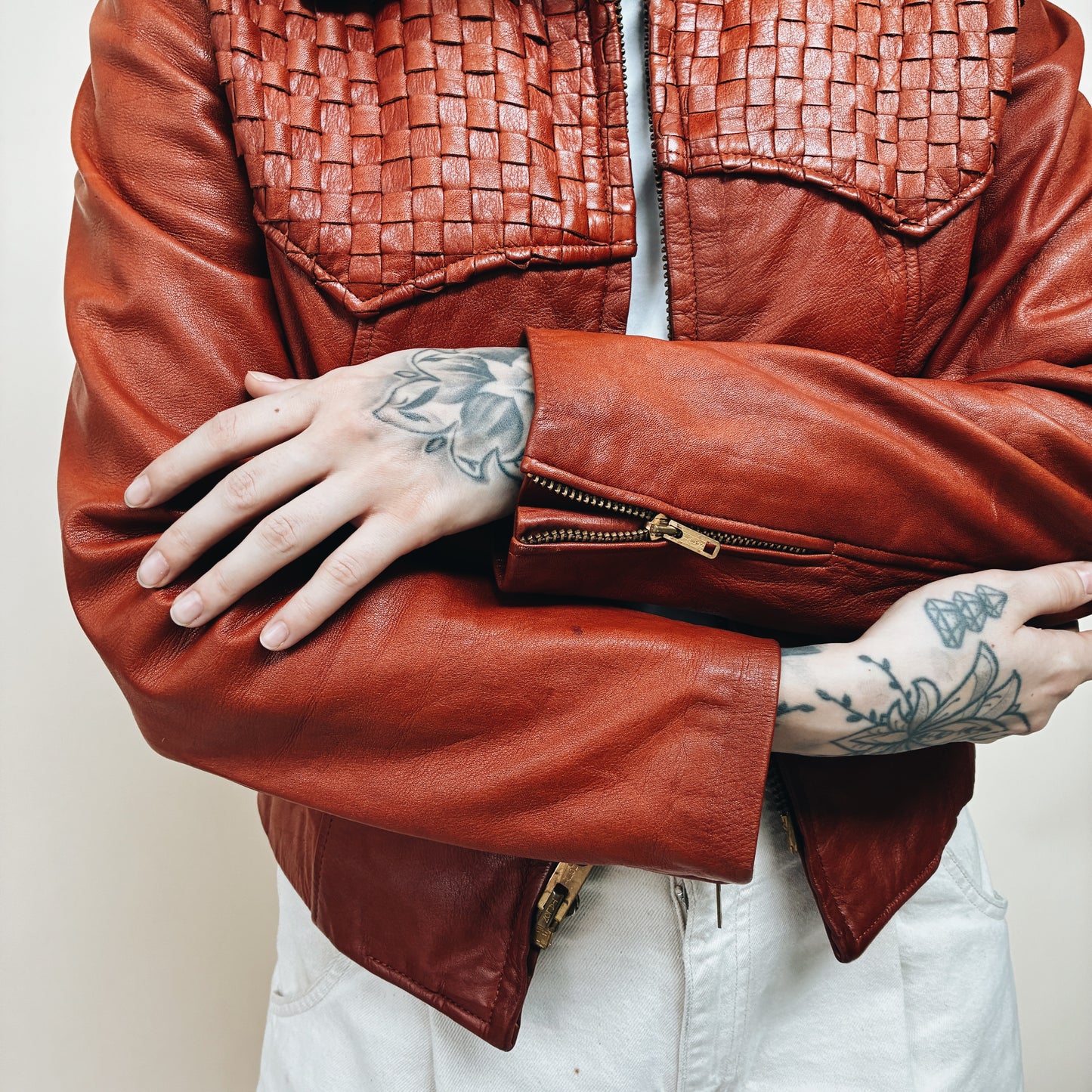 70-80s KOREA - LEE IMPORTS LEATHER JACKET - S