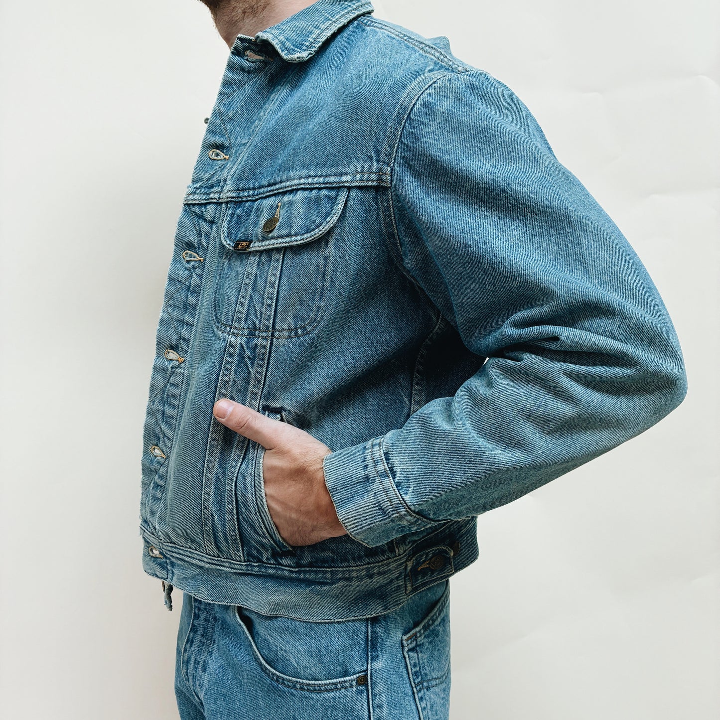 90s MEXICO - LEE RIDERS DENIM JACKET - L
