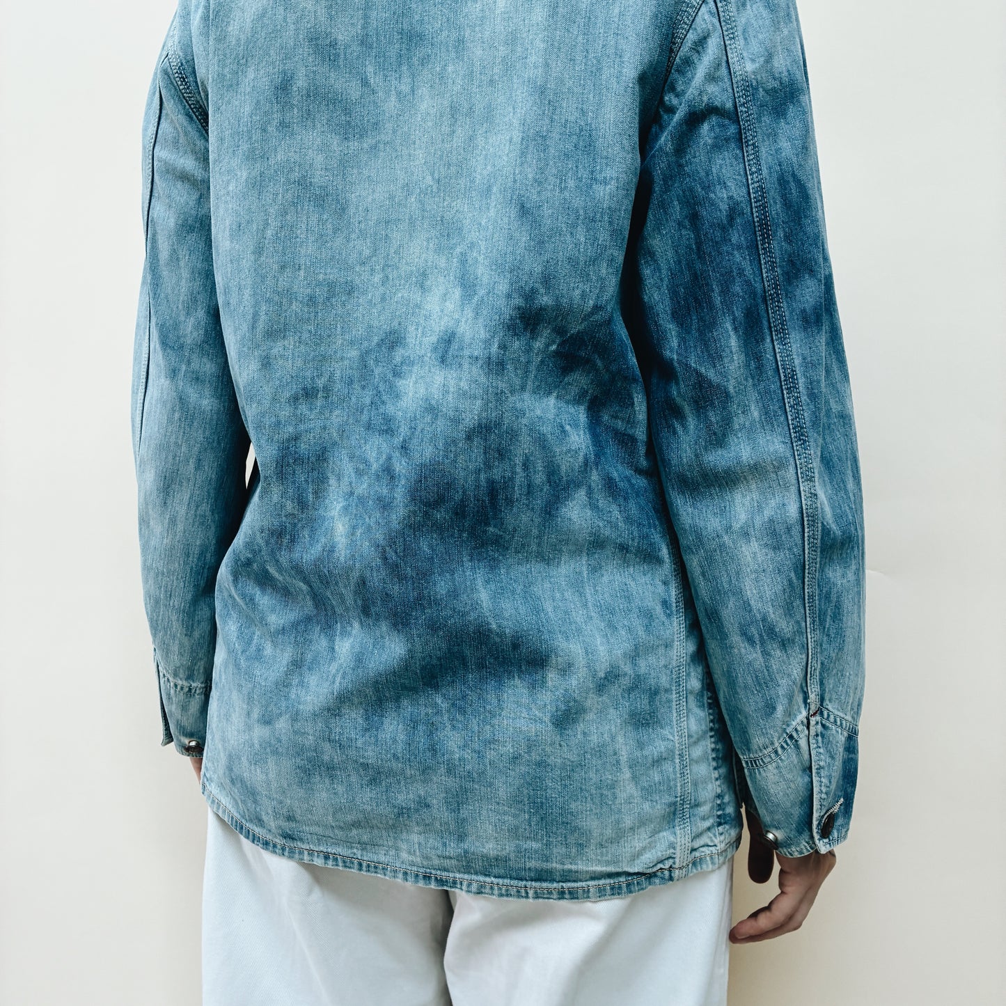 90s JAPAN - BLUE BLUE DENIM CHORE JACKET - M/L
