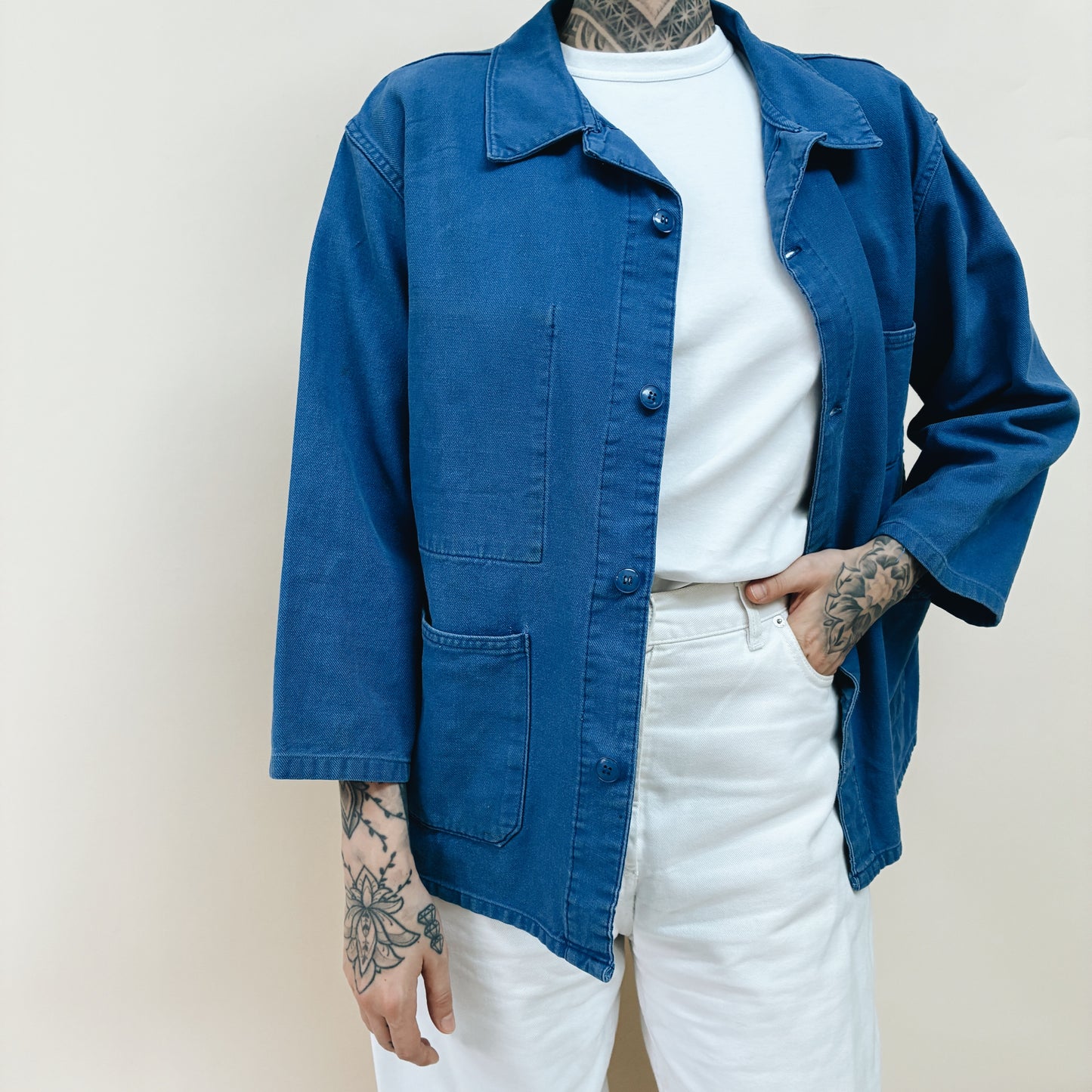 70-80s FRANCE - WORK JACKET - M