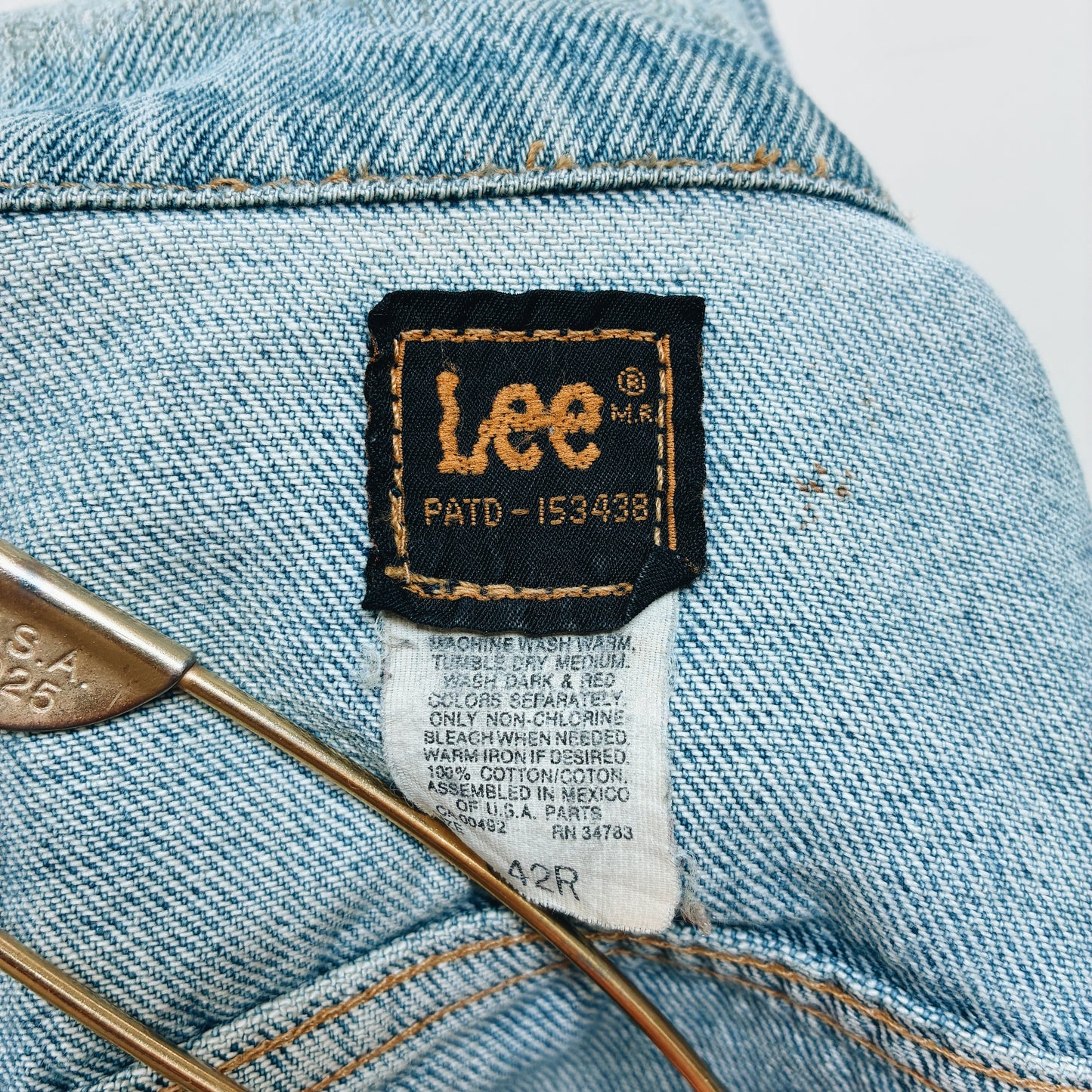 90s MEXICO - LEE RIDERS DENIM JACKET - L
