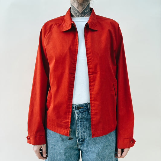 60-70s USA - CAMPUS RED SWING JACKET - L