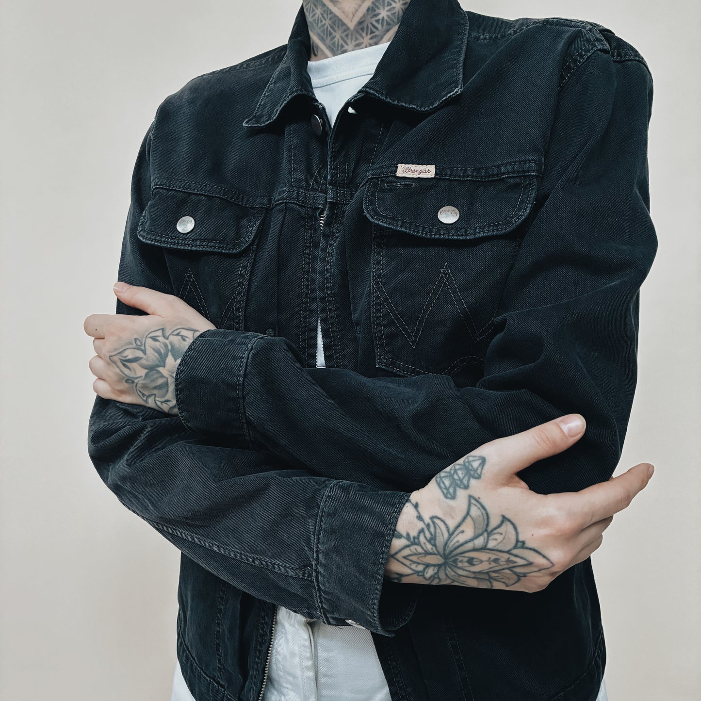 JAPAN REPRO - WRANGLER BLUE BELL DENIM ZIP JACKET - S