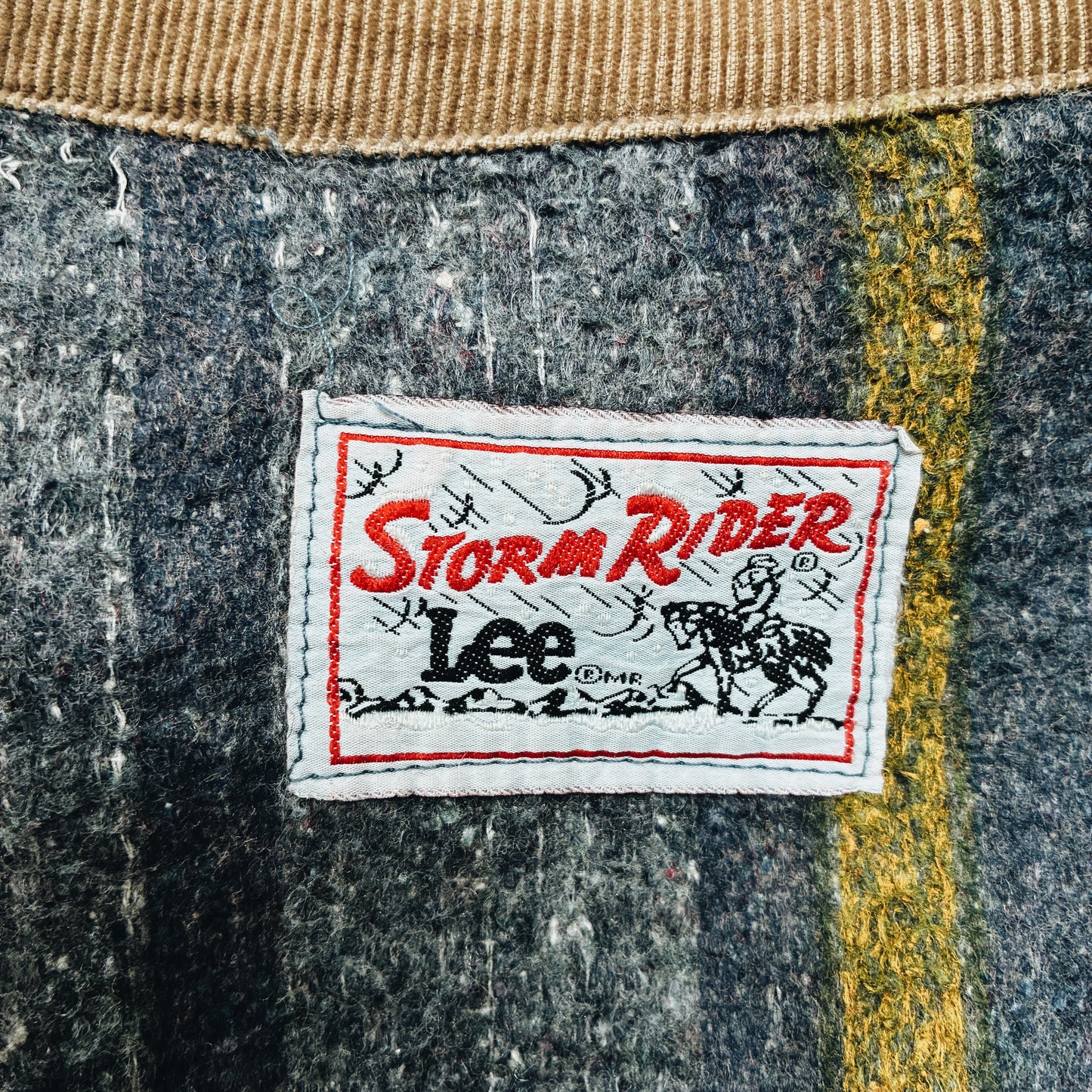 80s - CANADA LEE STORM RIDER BLANKET DENIM JACKET - M