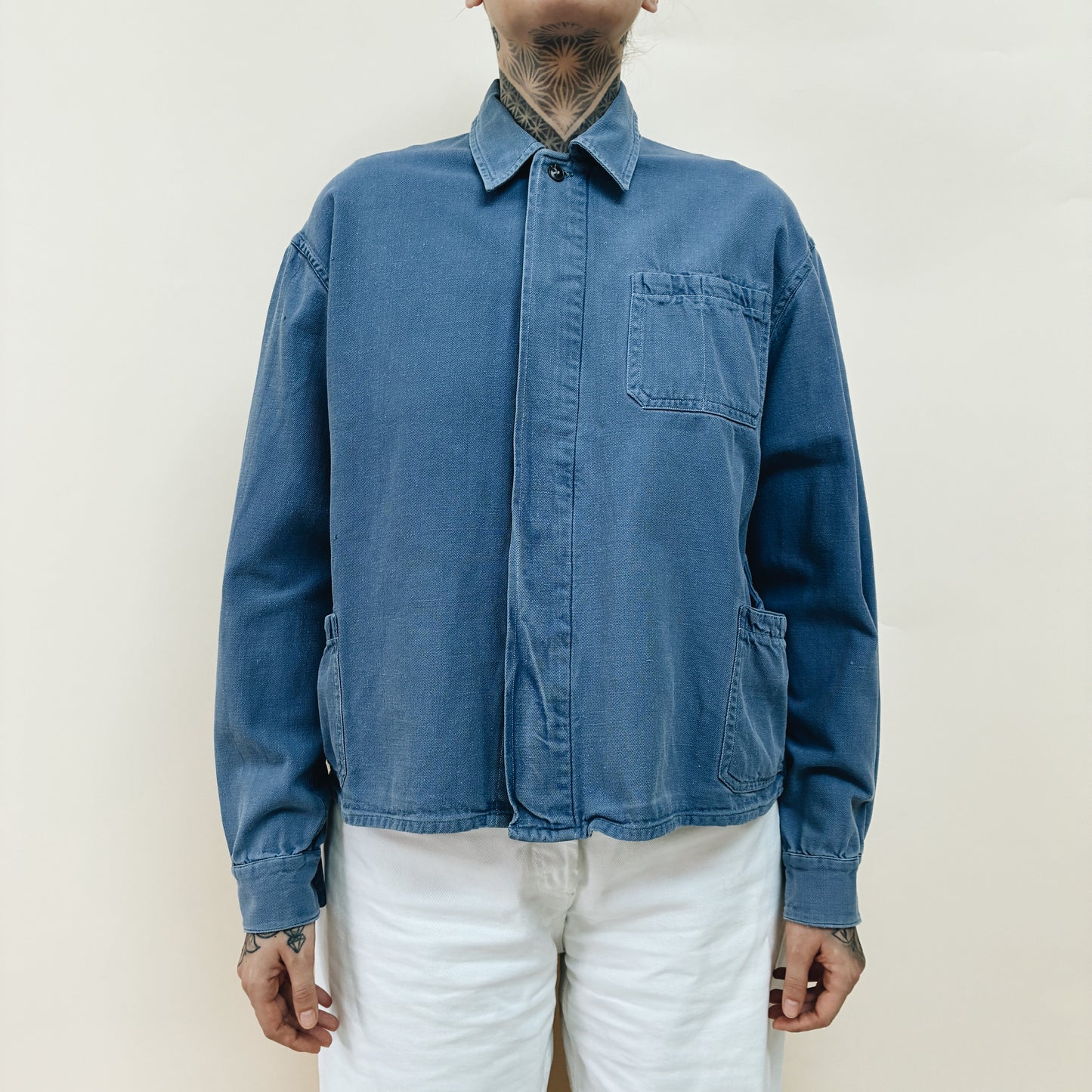 70s FRANCE - HEAVY WORK JACKET - M