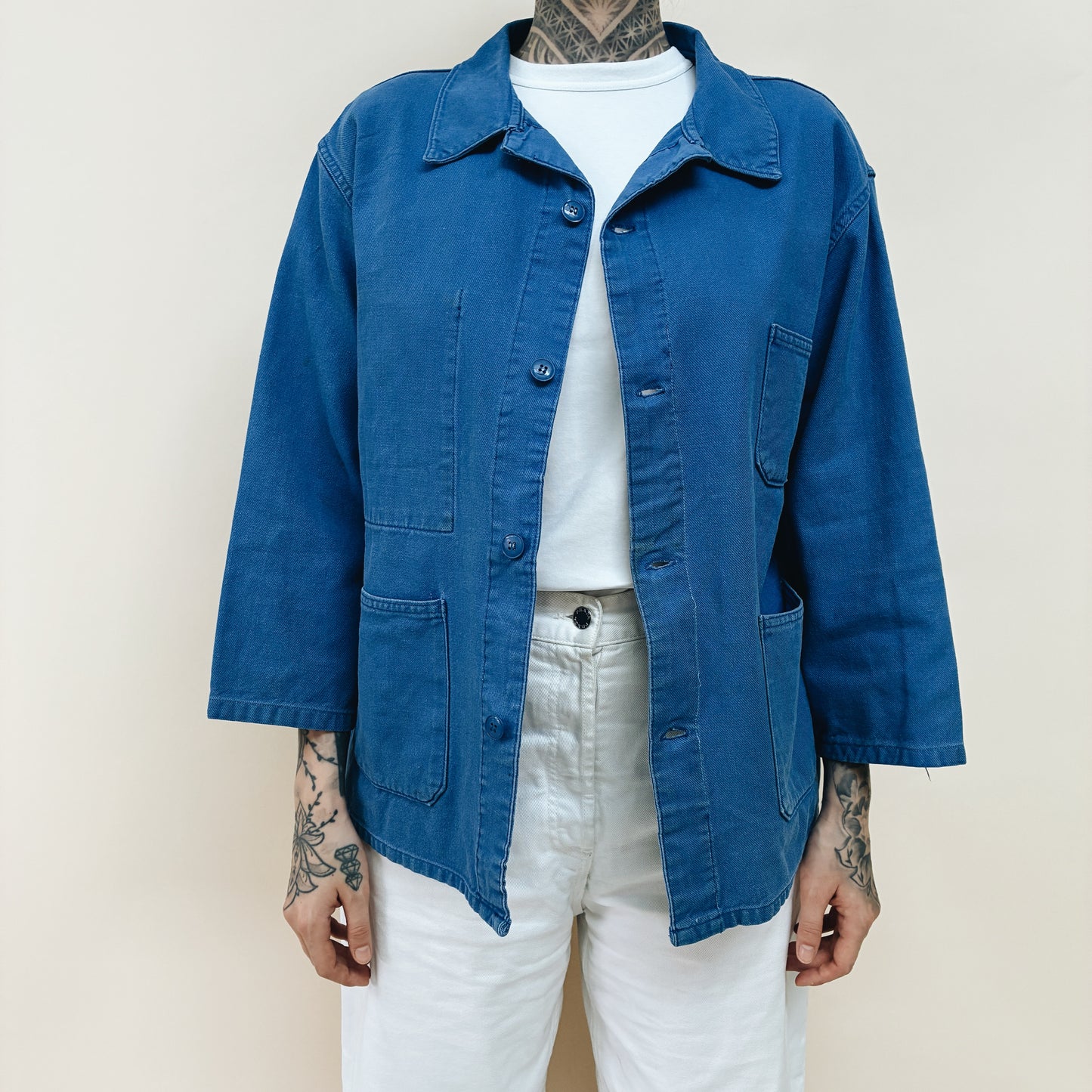 70-80s FRANCE - WORK JACKET - M