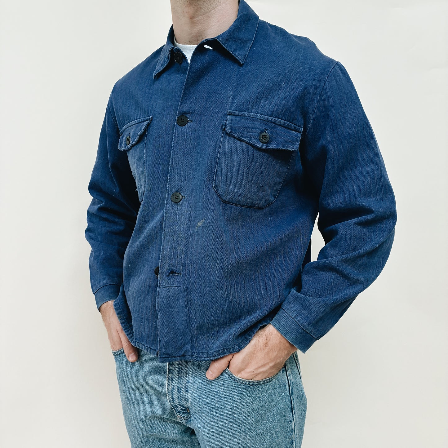 70s GERMANY - FM HÄMMERLE WORK JACKET - L
