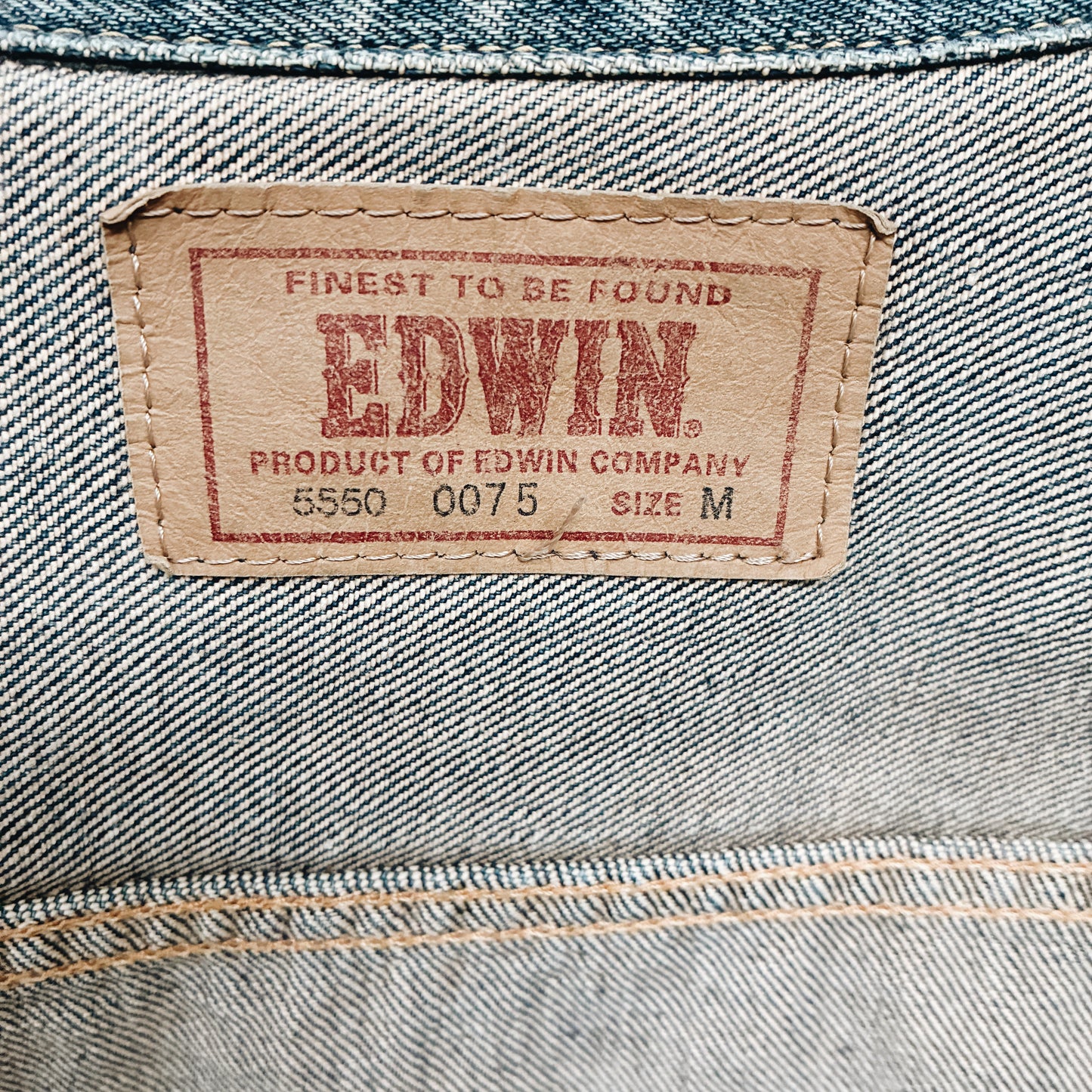 90s JAPAN - EDWIN 5550 SELVEDGE DENIM JACKET - S