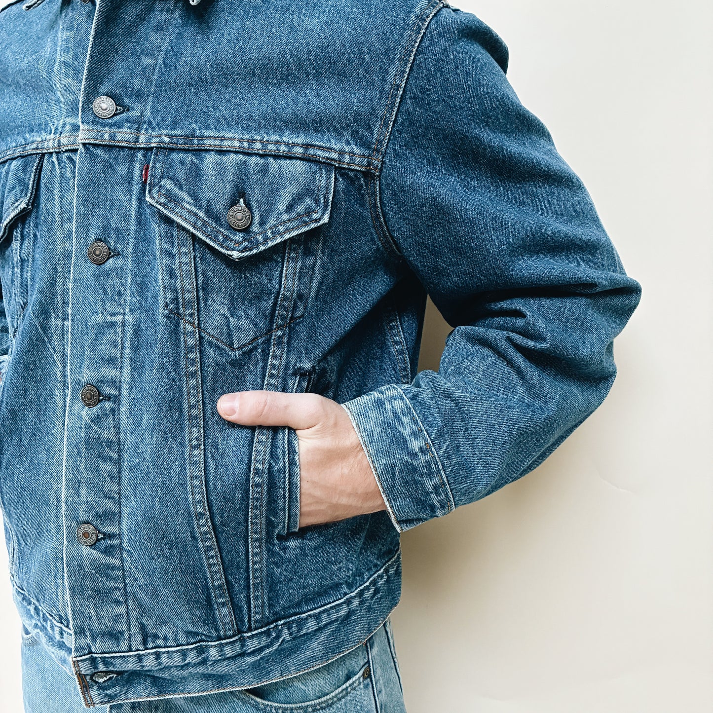 80s USA - LEVIS TYPE 3 DENIM JACKET -  XL