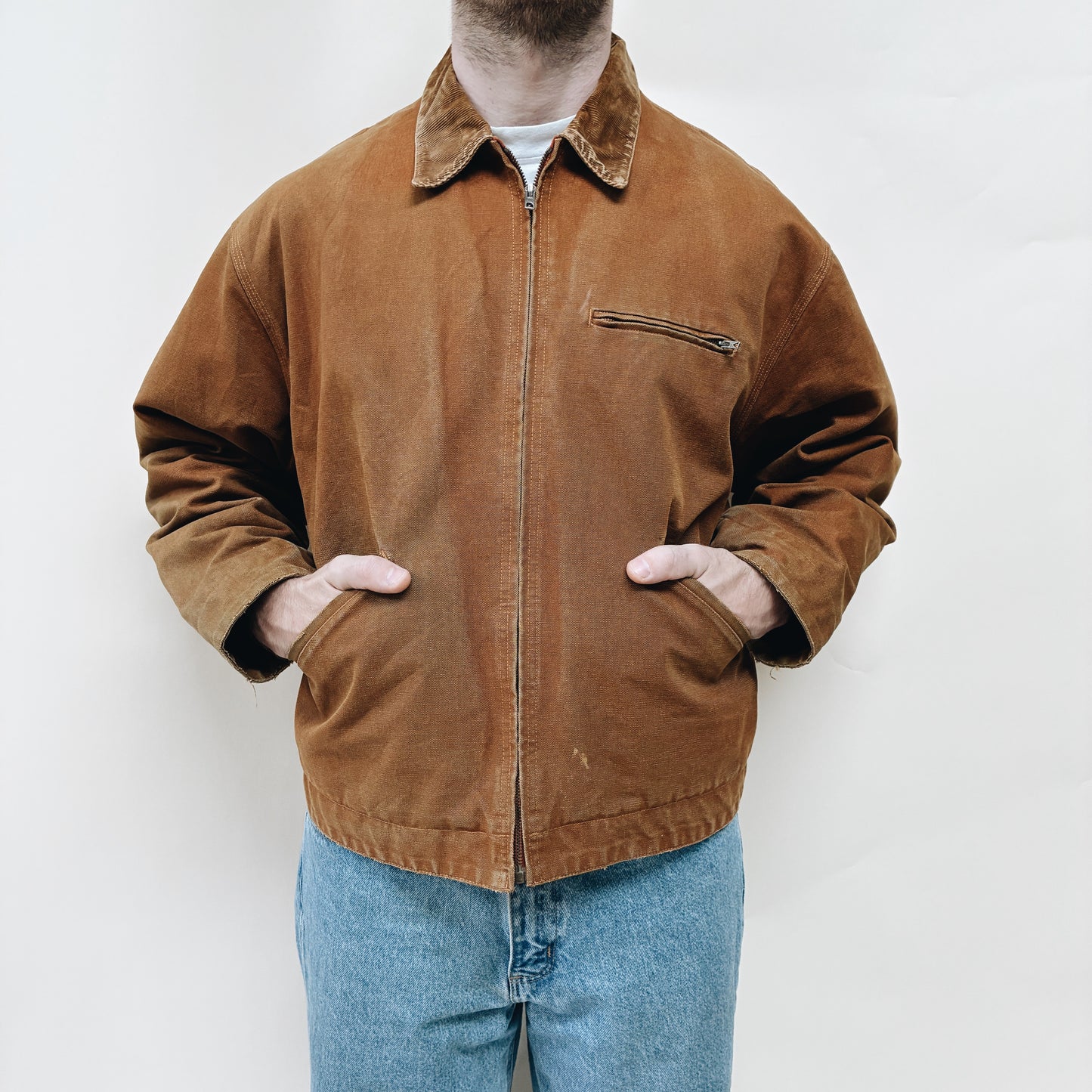 80s - FRANCE DES L’HORIZON CANVAS WORK JACKET - XL