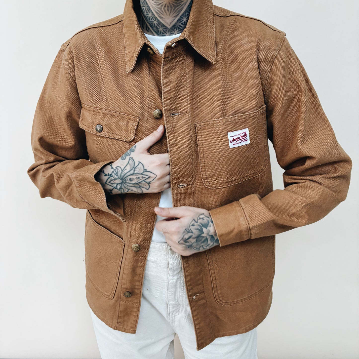JAPAN - ANNIE HALL HEAVY CANVAS CHORE JACKET - M