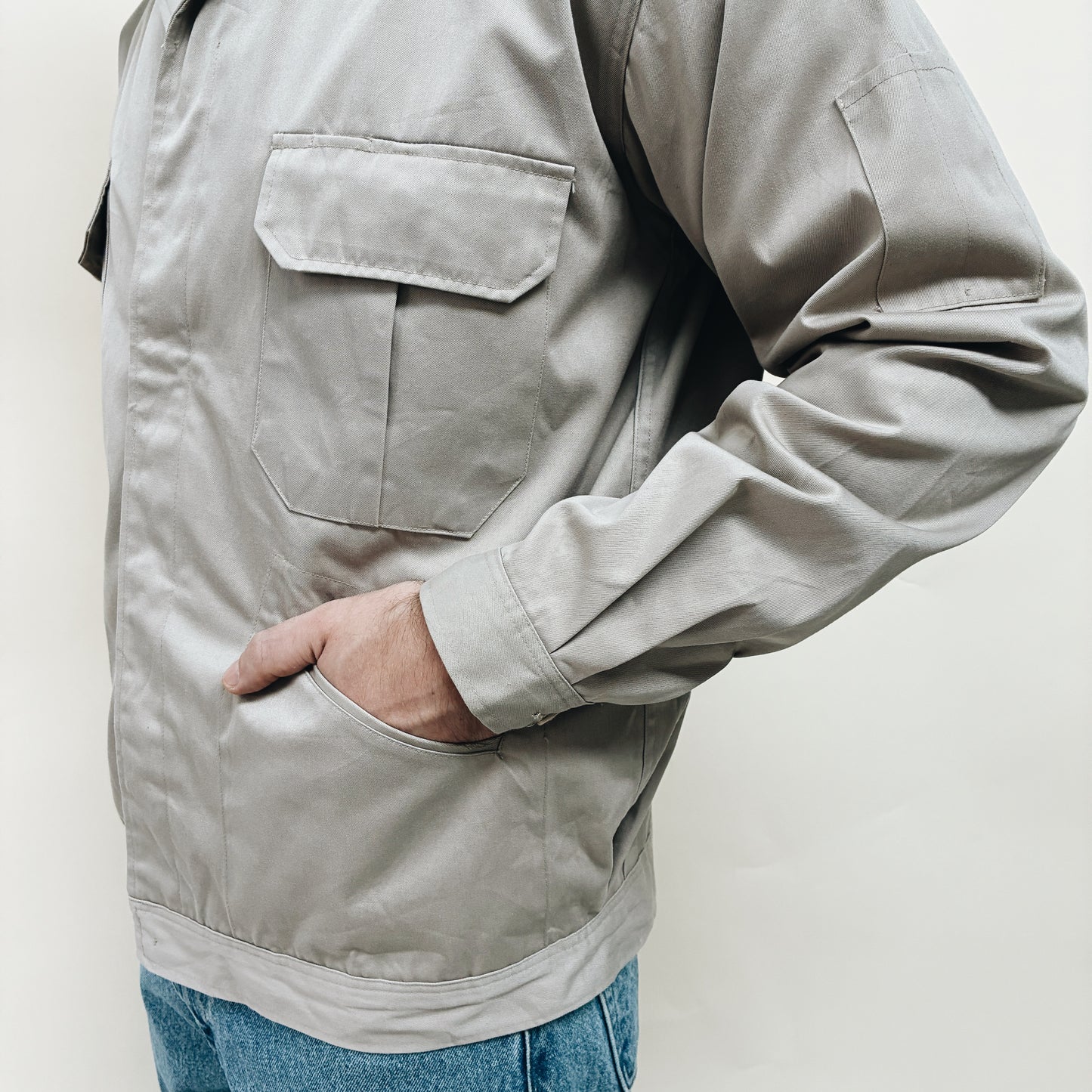 80s JAPAN - AUTO BI WORK JACKET - L/XL