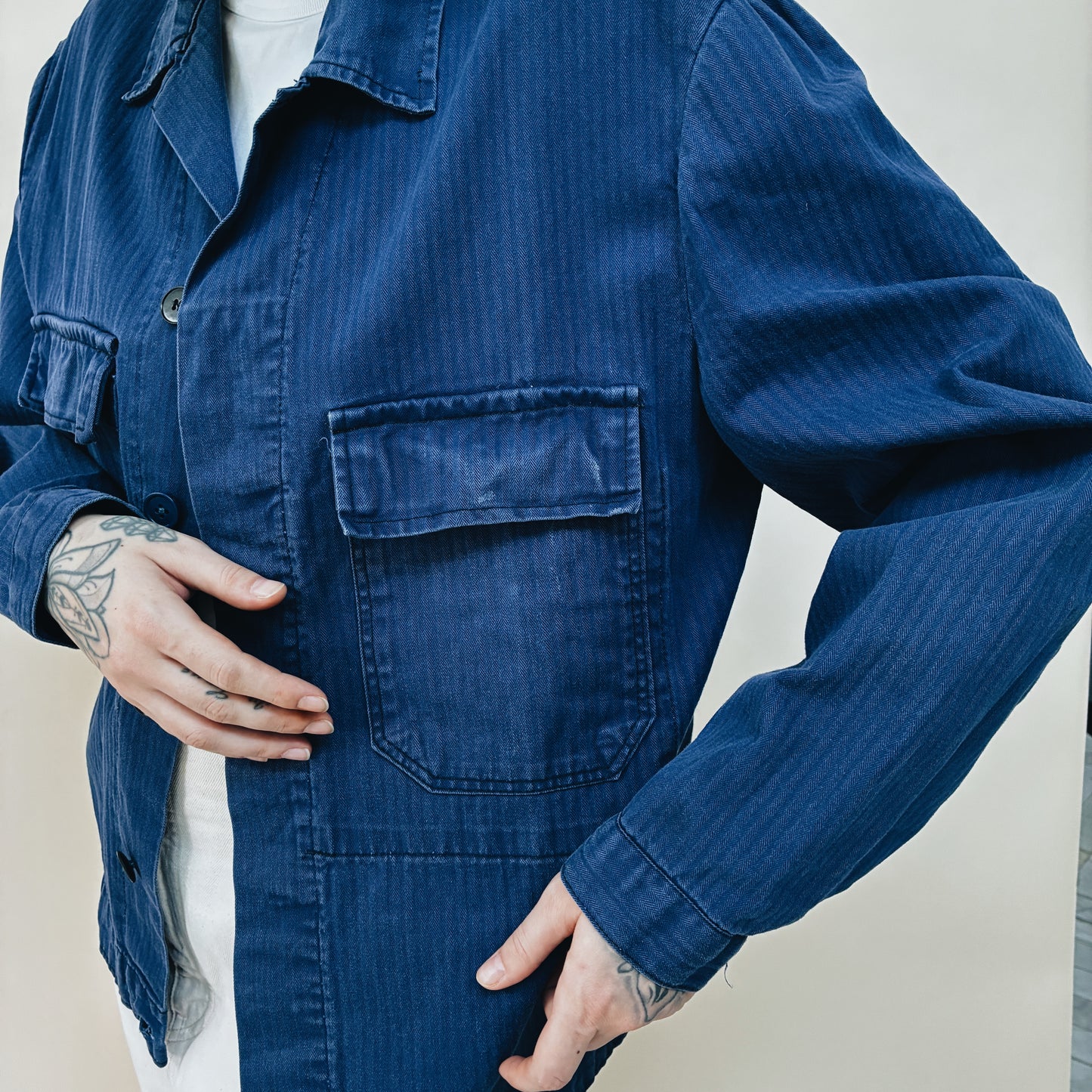 70s GERMAN - WORK JACKET - L