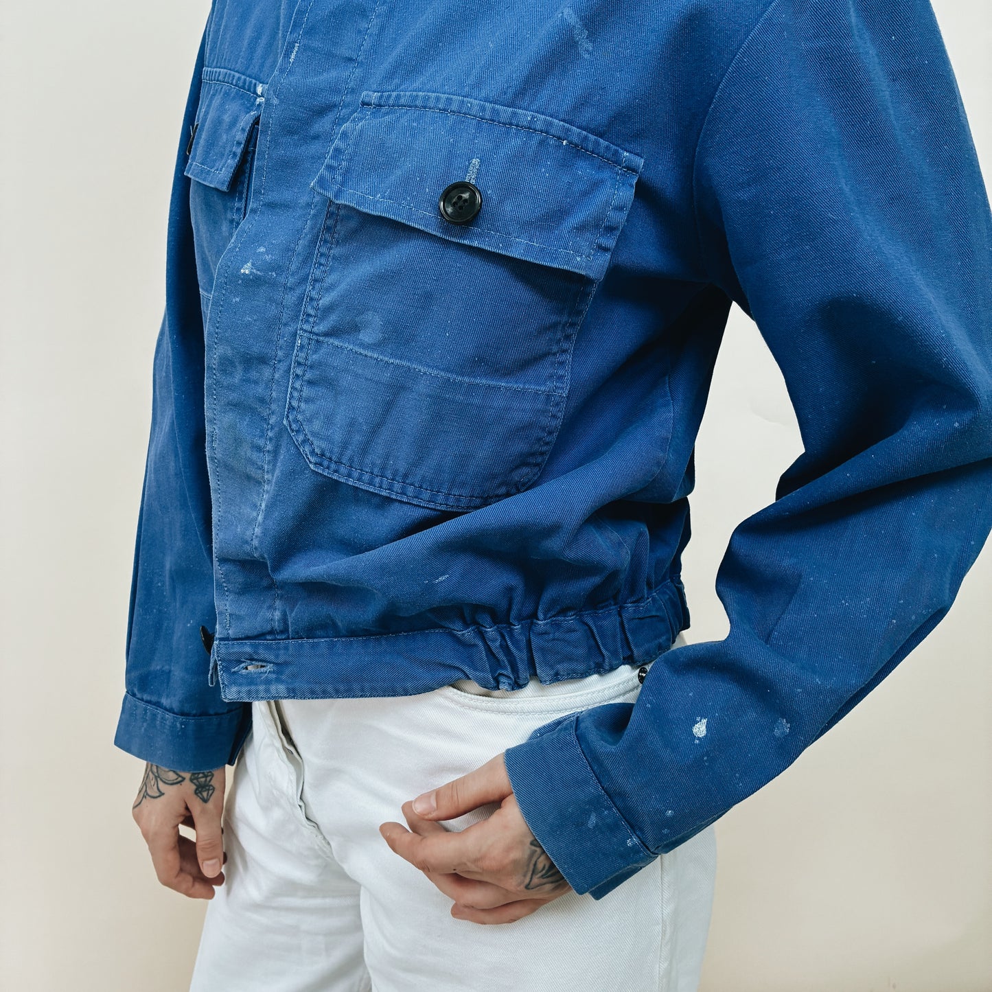 80s FRANCE - WORK JACKET - M