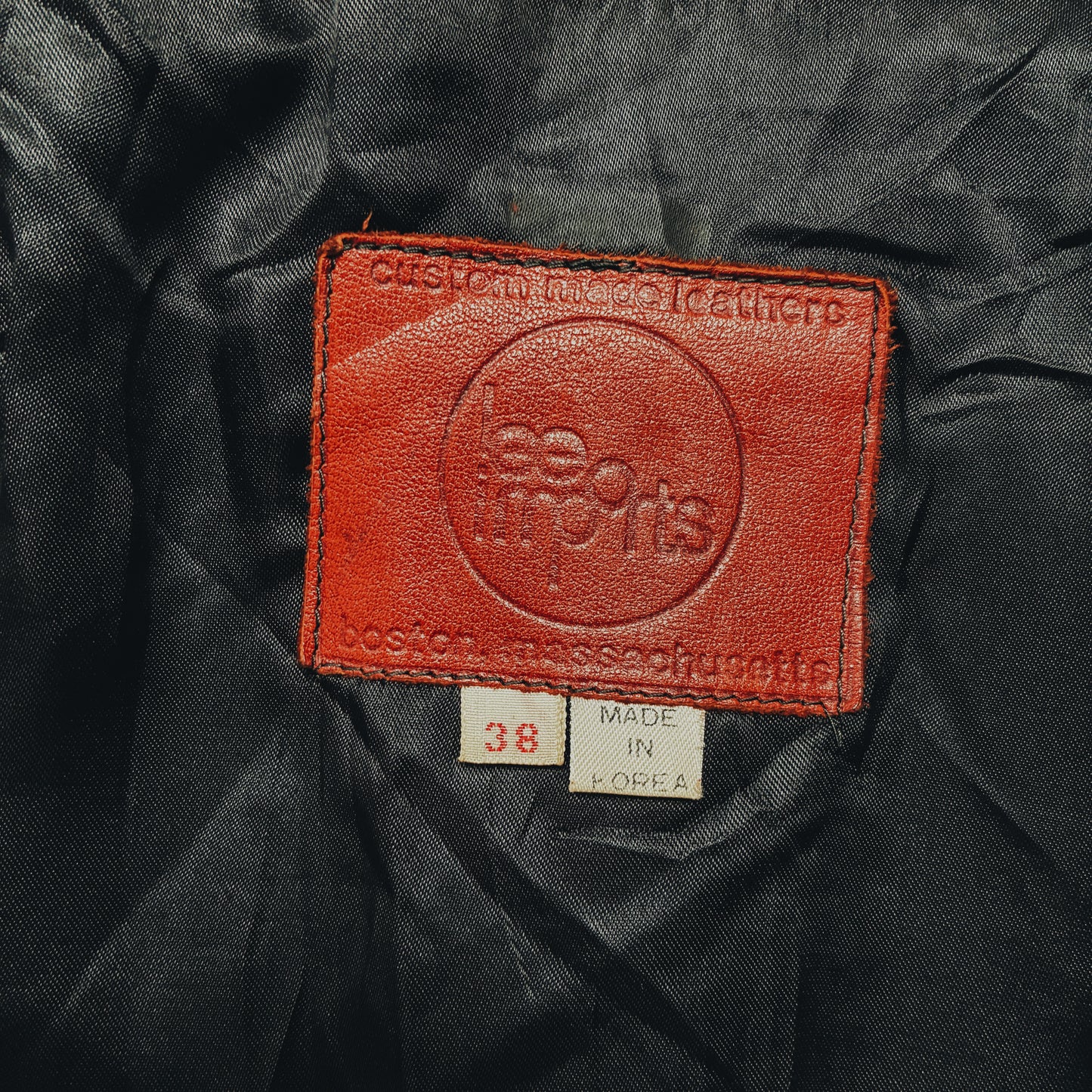 70-80s KOREA - LEE IMPORTS LEATHER JACKET - S