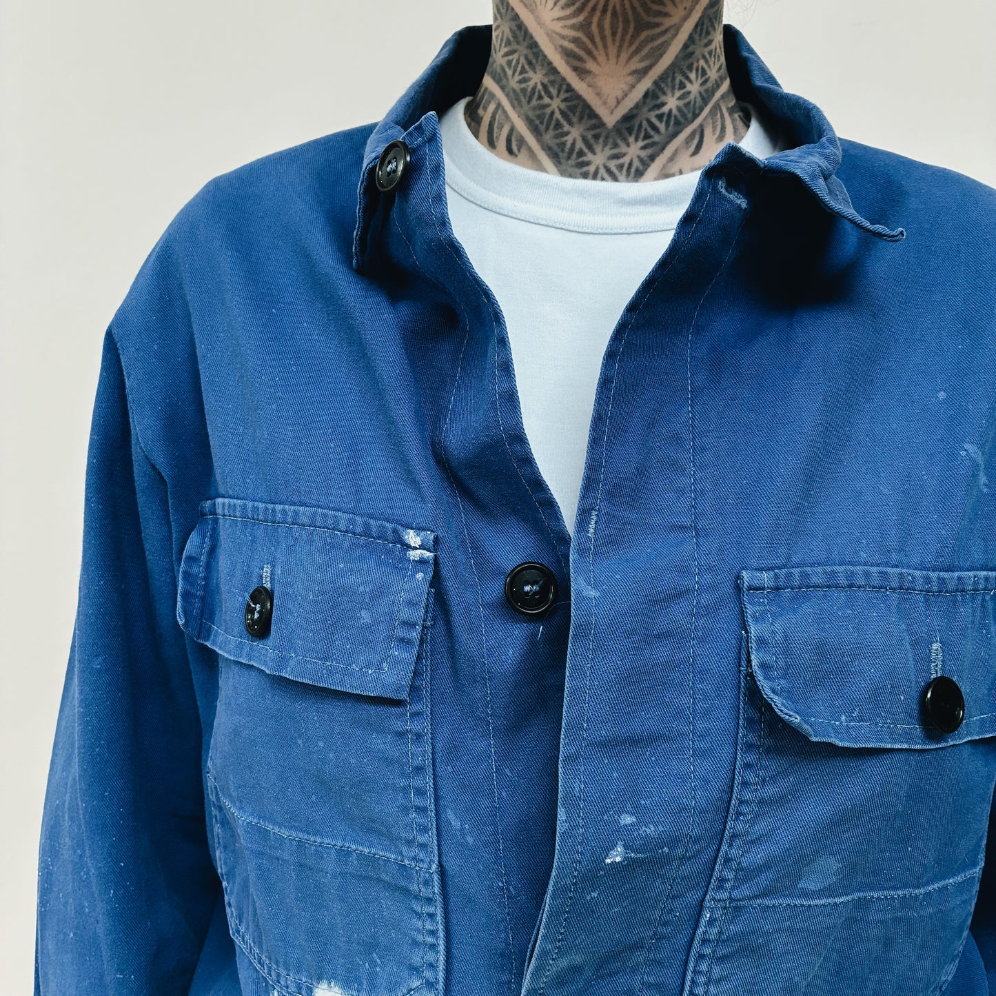 80s FRANCE - WORK JACKET - M