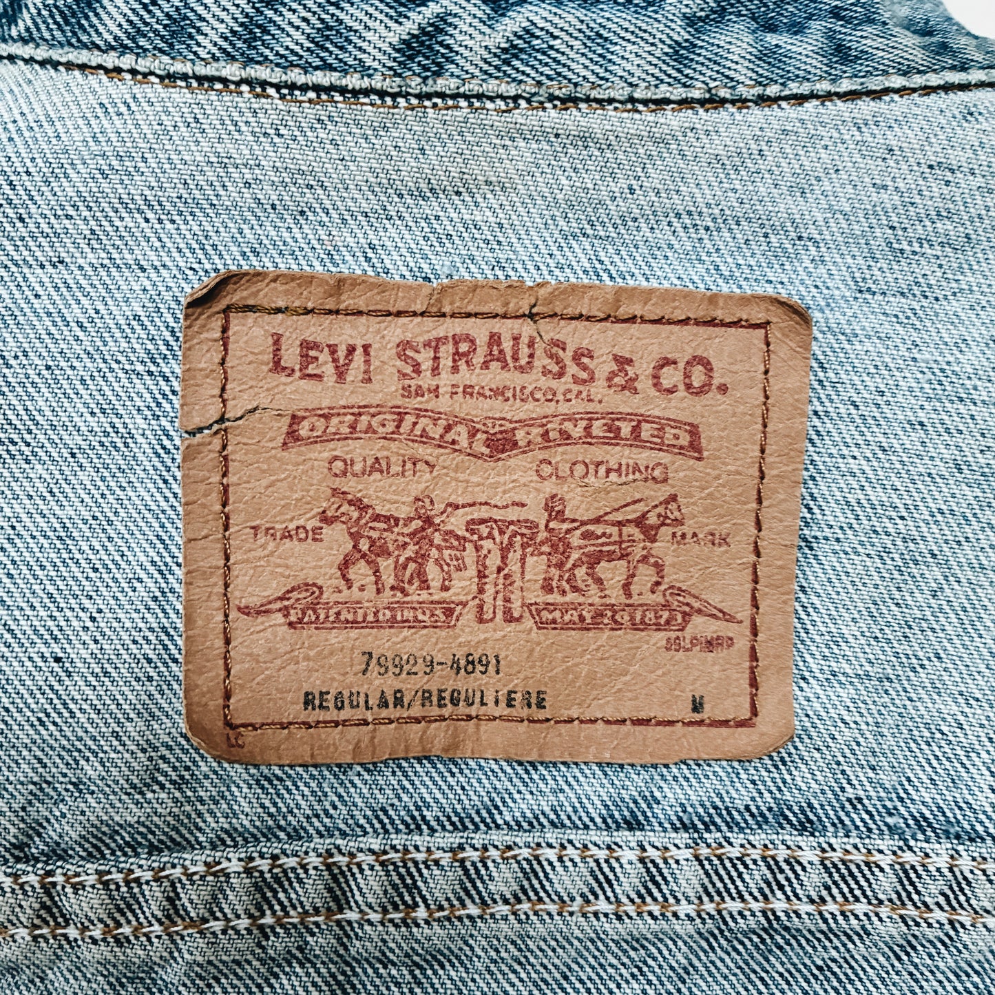 90s CANADA - WOMENS LEVIS TYPE 3 DENIM JACKET - M