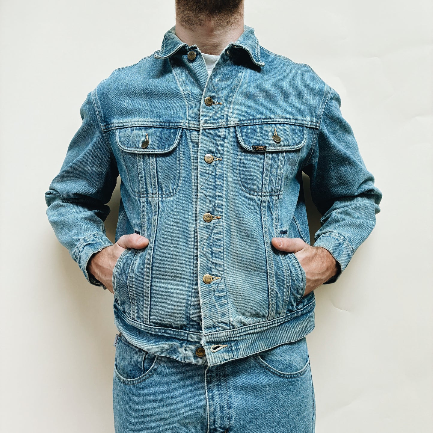 90s MEXICO - LEE RIDERS DENIM JACKET - L