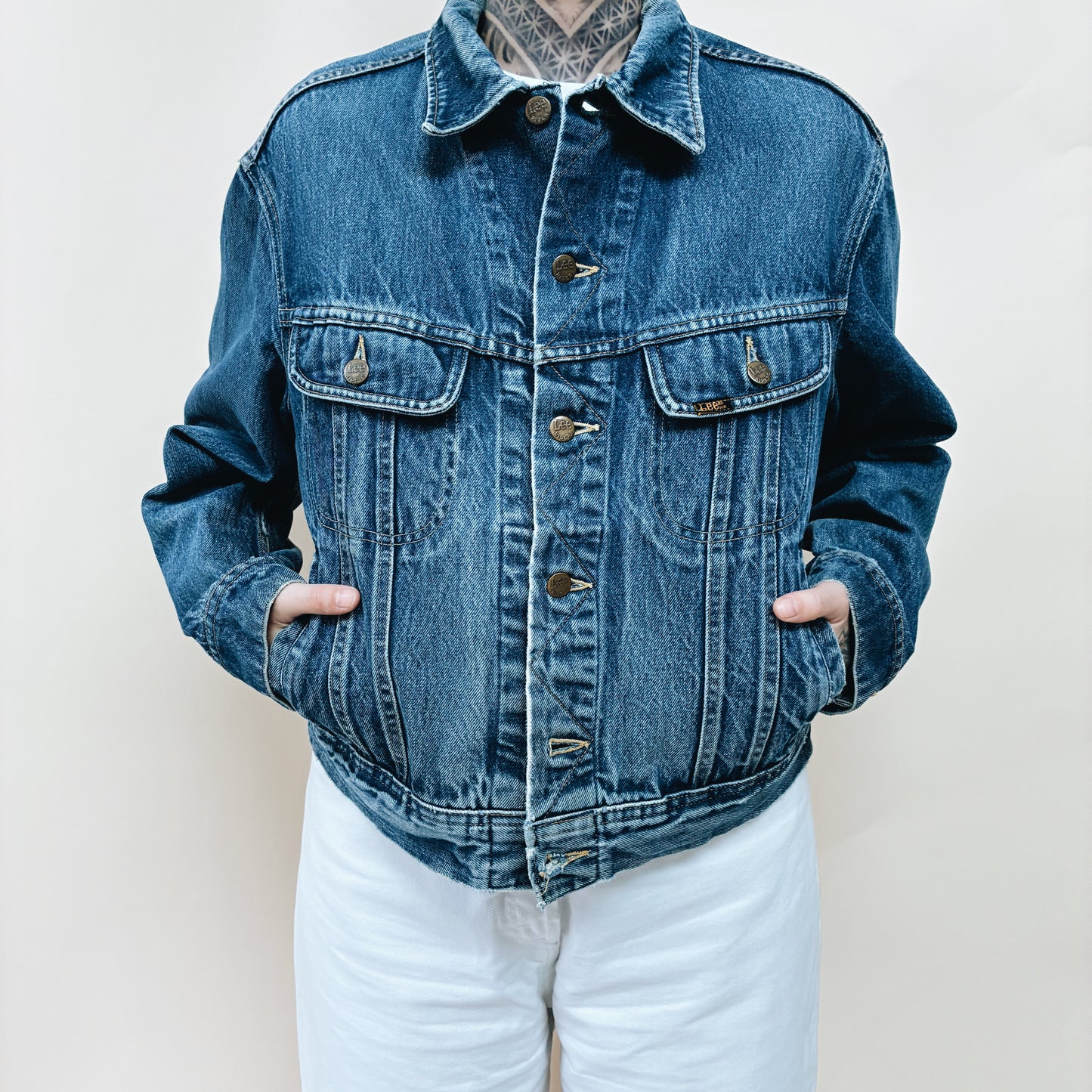 90s USA - LEE RIDERS DENIM JACKET - L