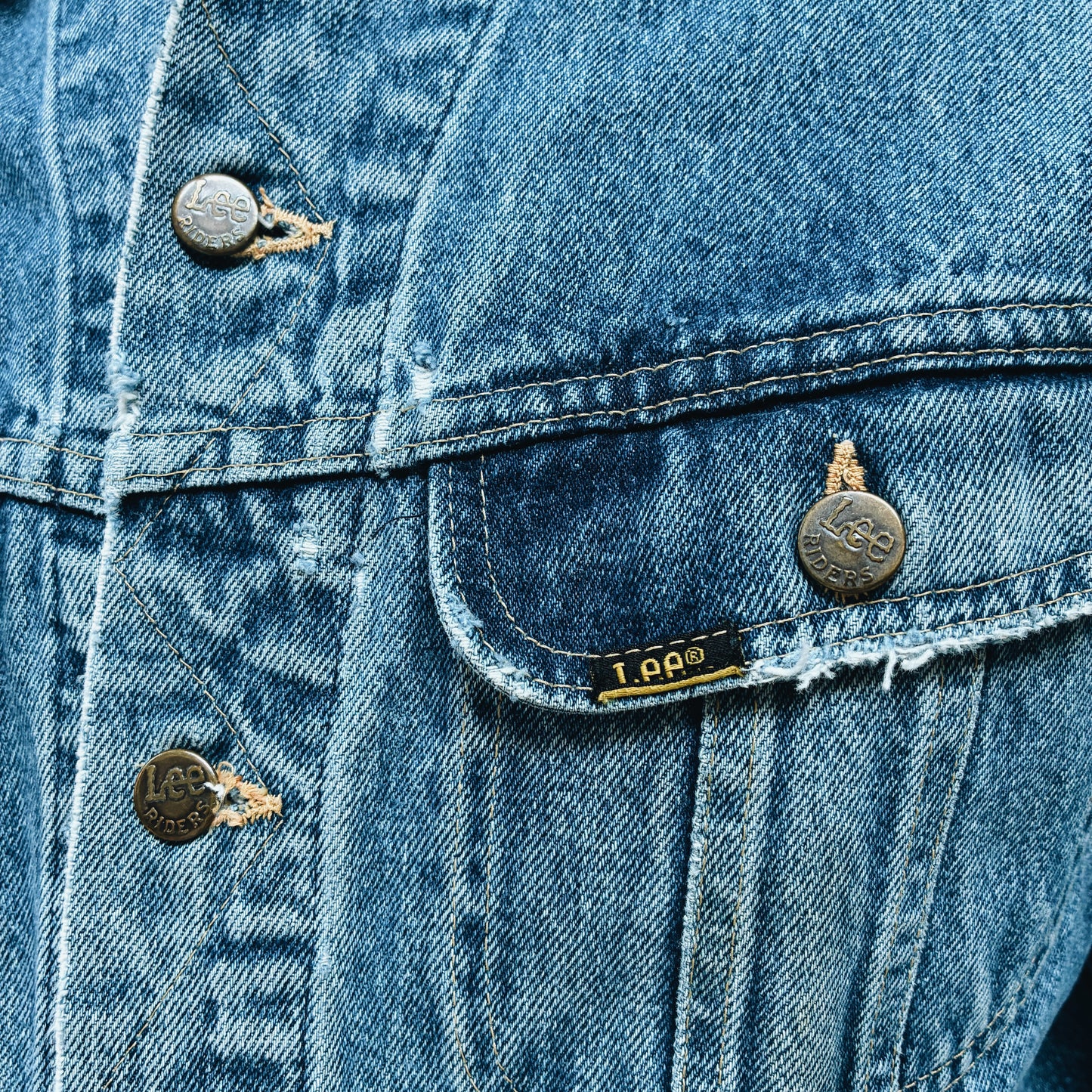 70s USA - LEE RIDERS DENIM JACKET - L