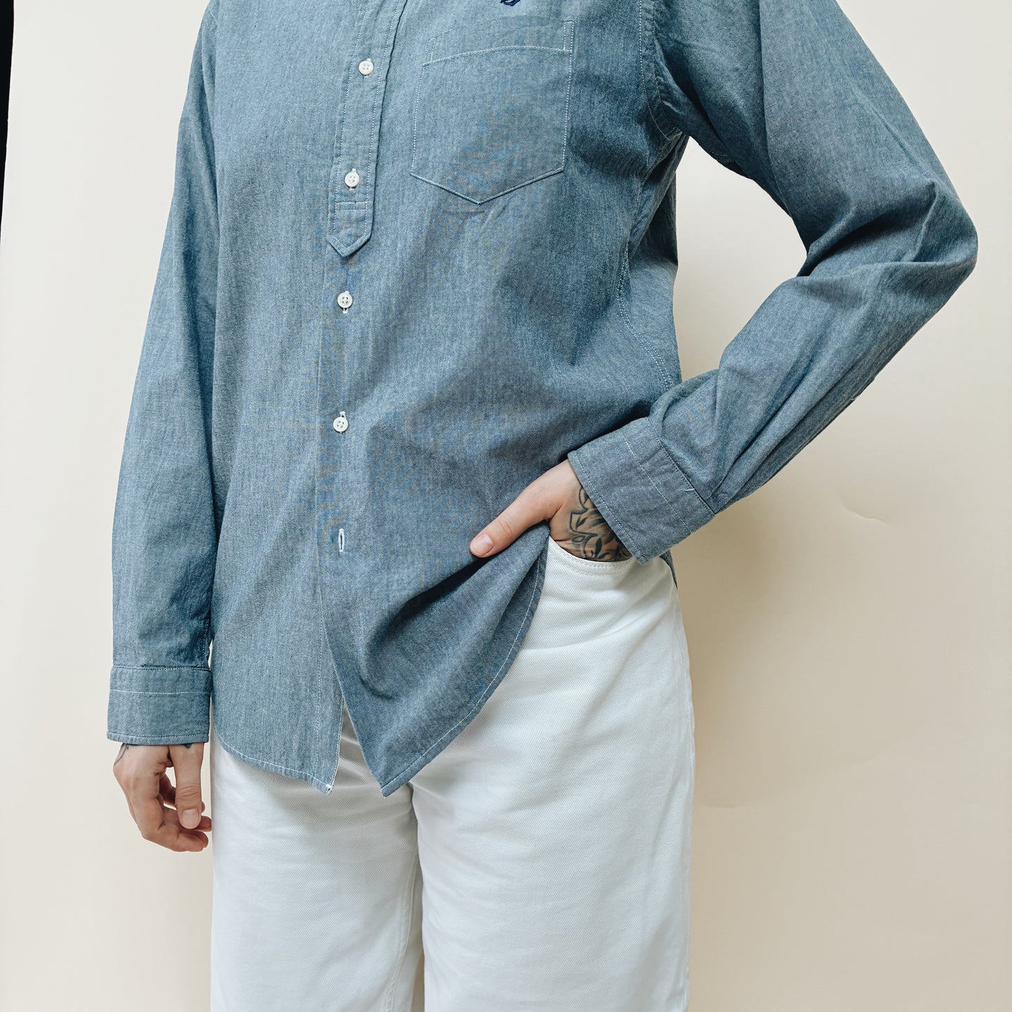 00s JAPAN - SCHIATTI CHAMBRAY SHIRT - M
