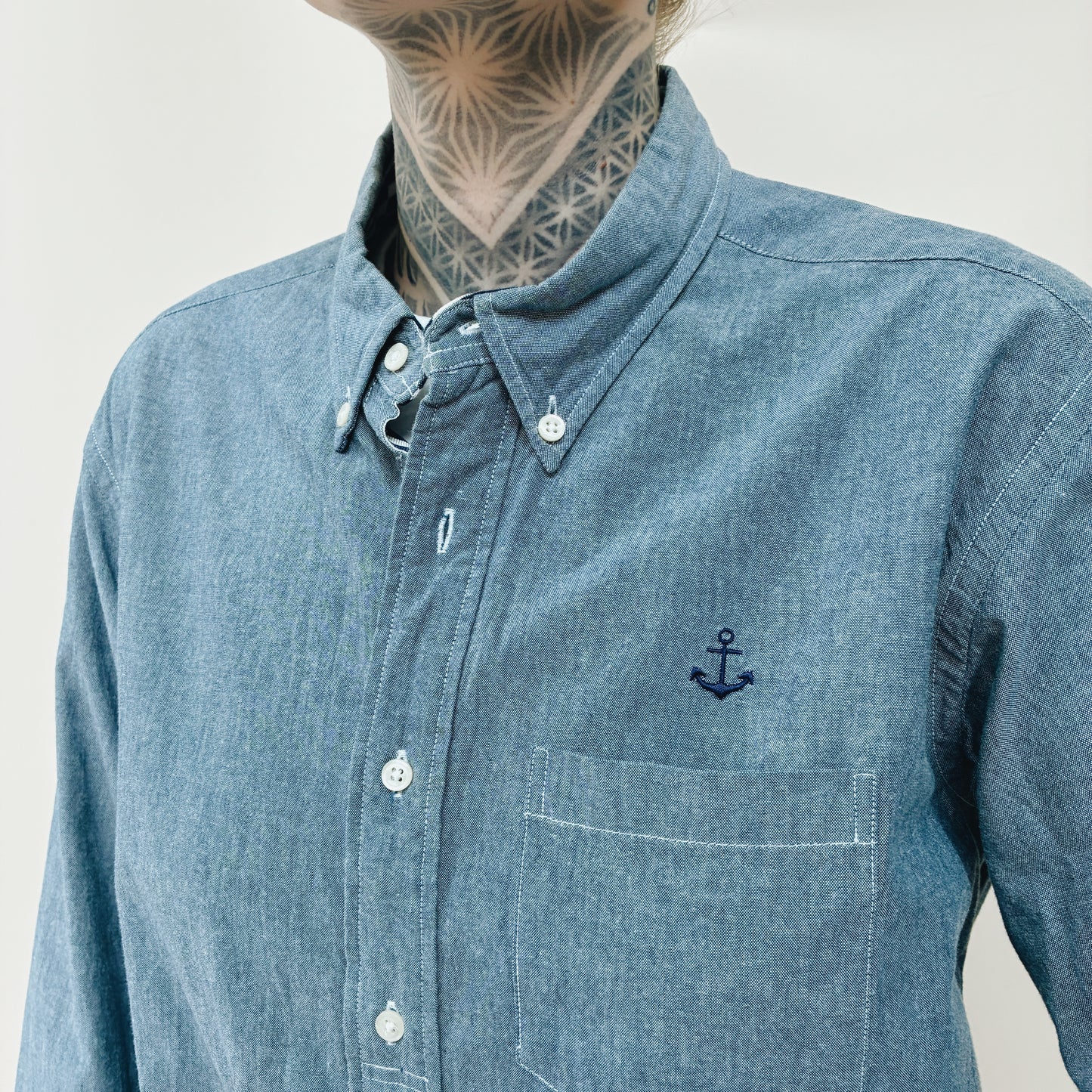 00s JAPAN - SCHIATTI CHAMBRAY SHIRT - M