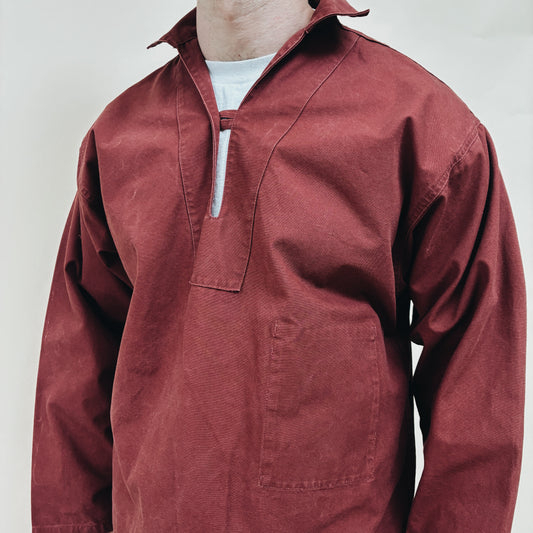 80s FRANCE - FISHERMAN SMOCK JACKET - L