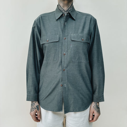 00s - TOP SHALETON SPORTS WORK SHIRT - M