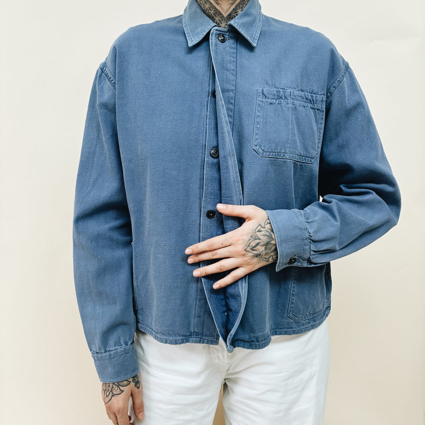 70s FRANCE - HEAVY WORK JACKET - M