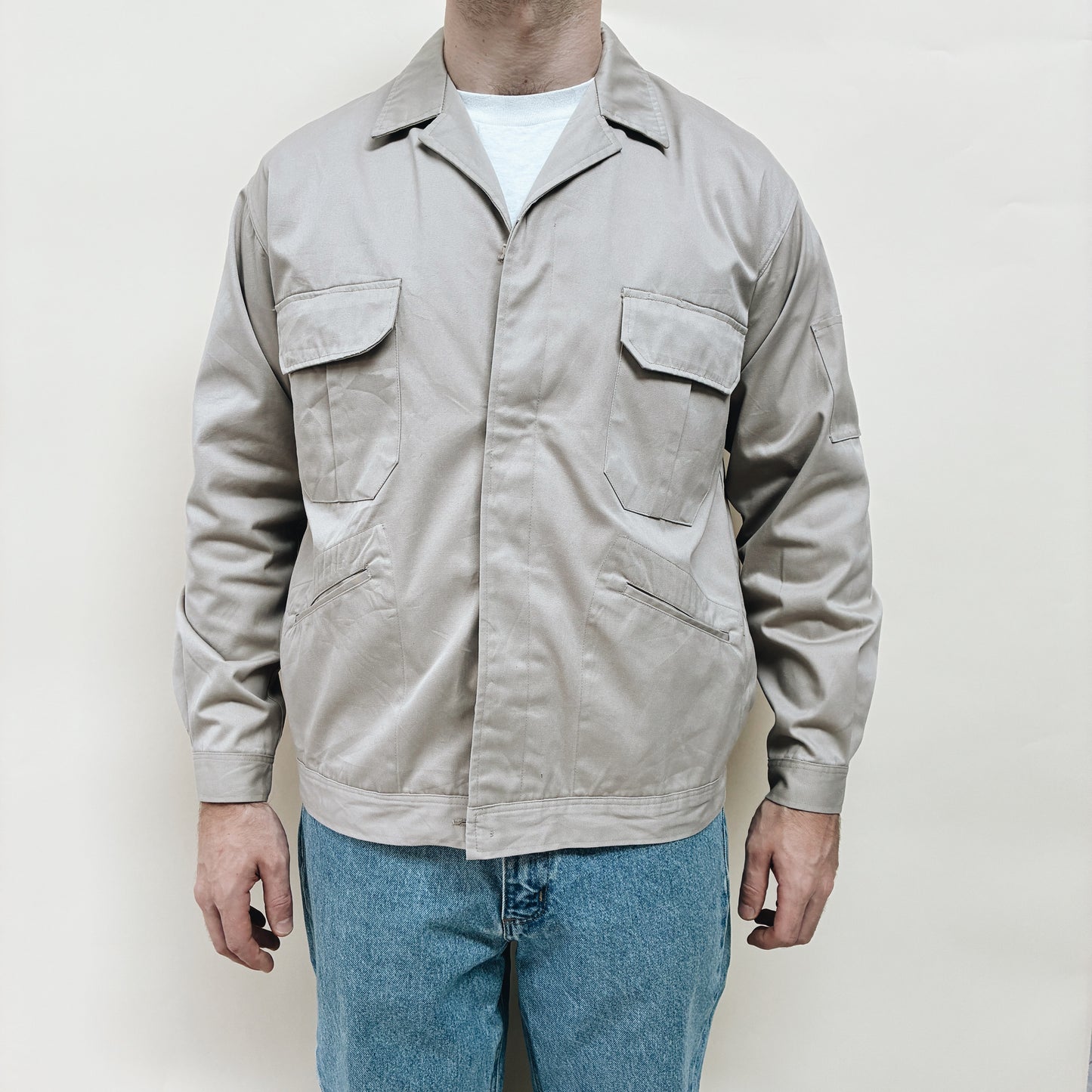 80s JAPAN - AUTO BI WORK JACKET - L/XL