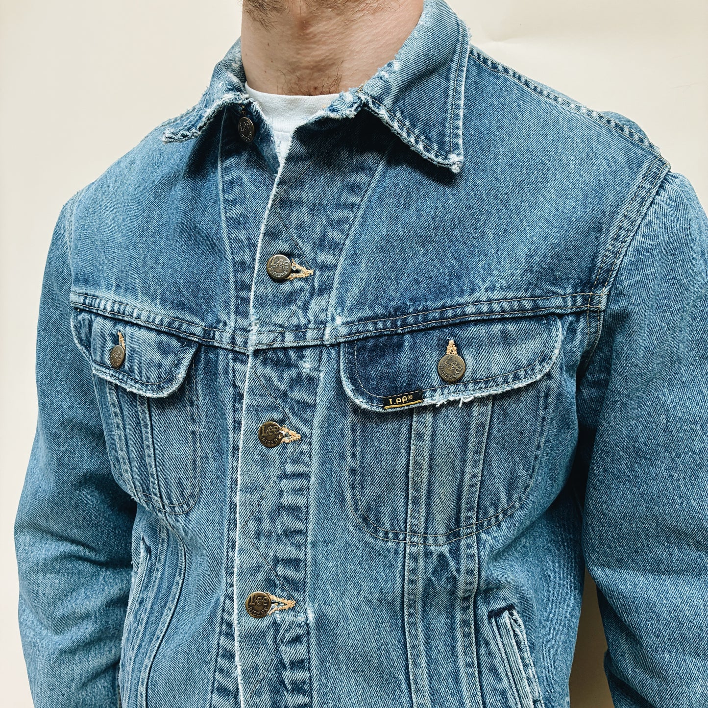 70s USA - LEE RIDERS DENIM JACKET - L