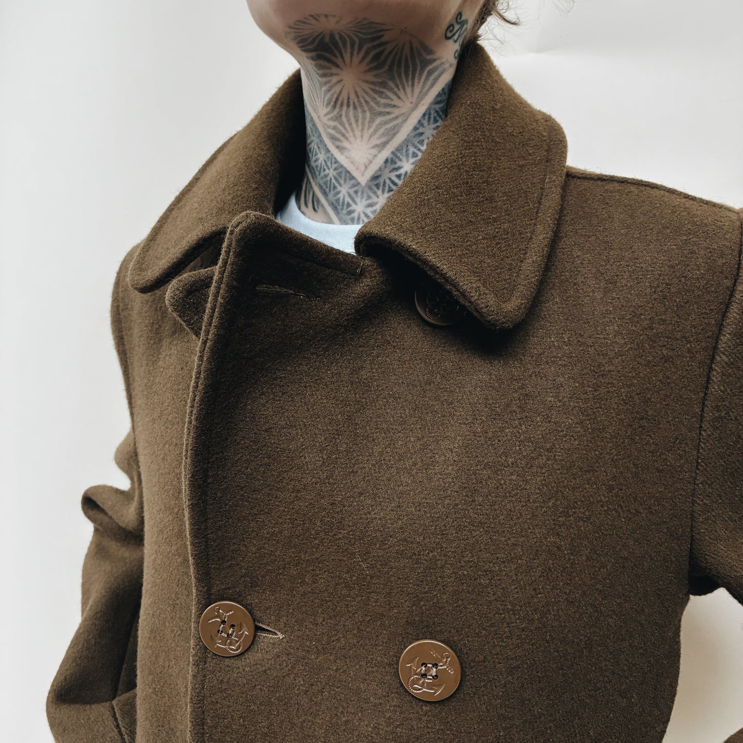80s CANADA - DURO JAC by SCHOTT PEA COAT JACKET - S