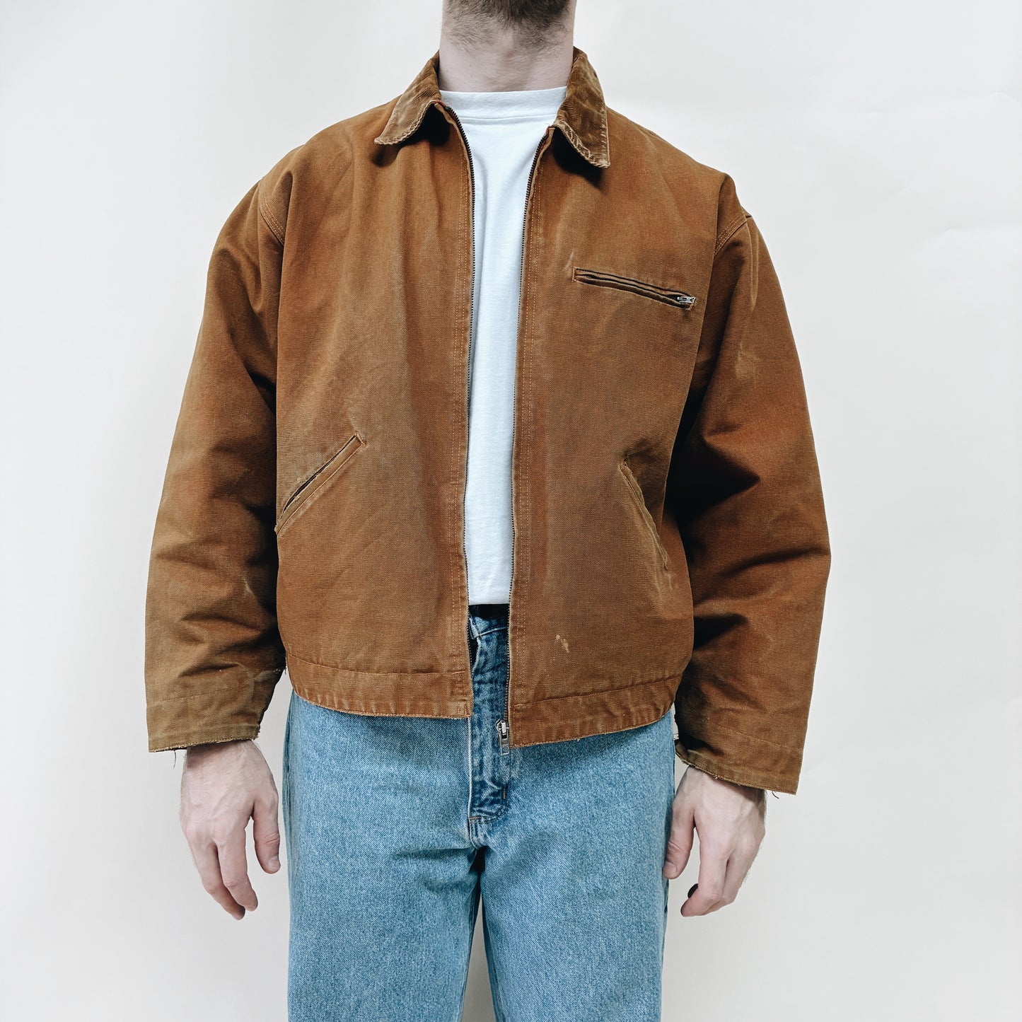80s - FRANCE DES L’HORIZON CANVAS WORK JACKET - XL