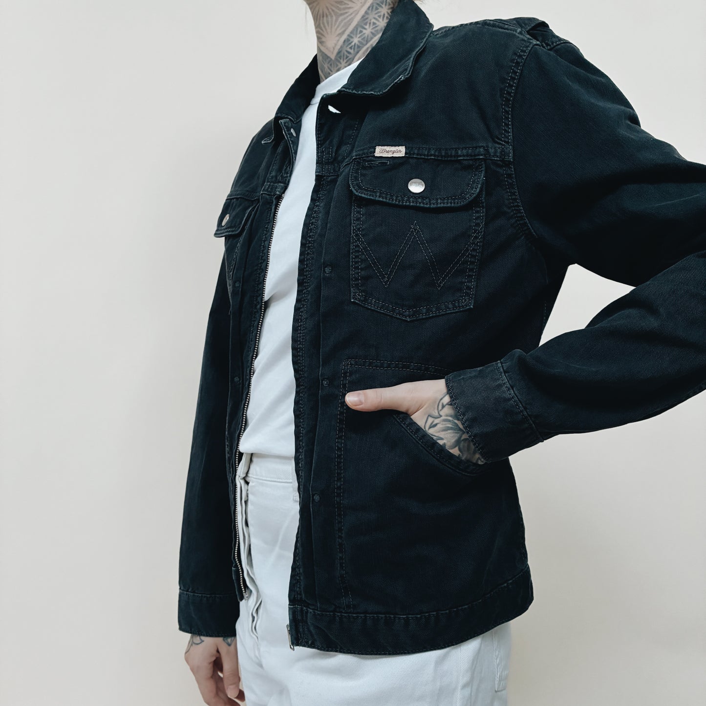 JAPAN REPRO - WRANGLER BLUE BELL DENIM ZIP JACKET - S
